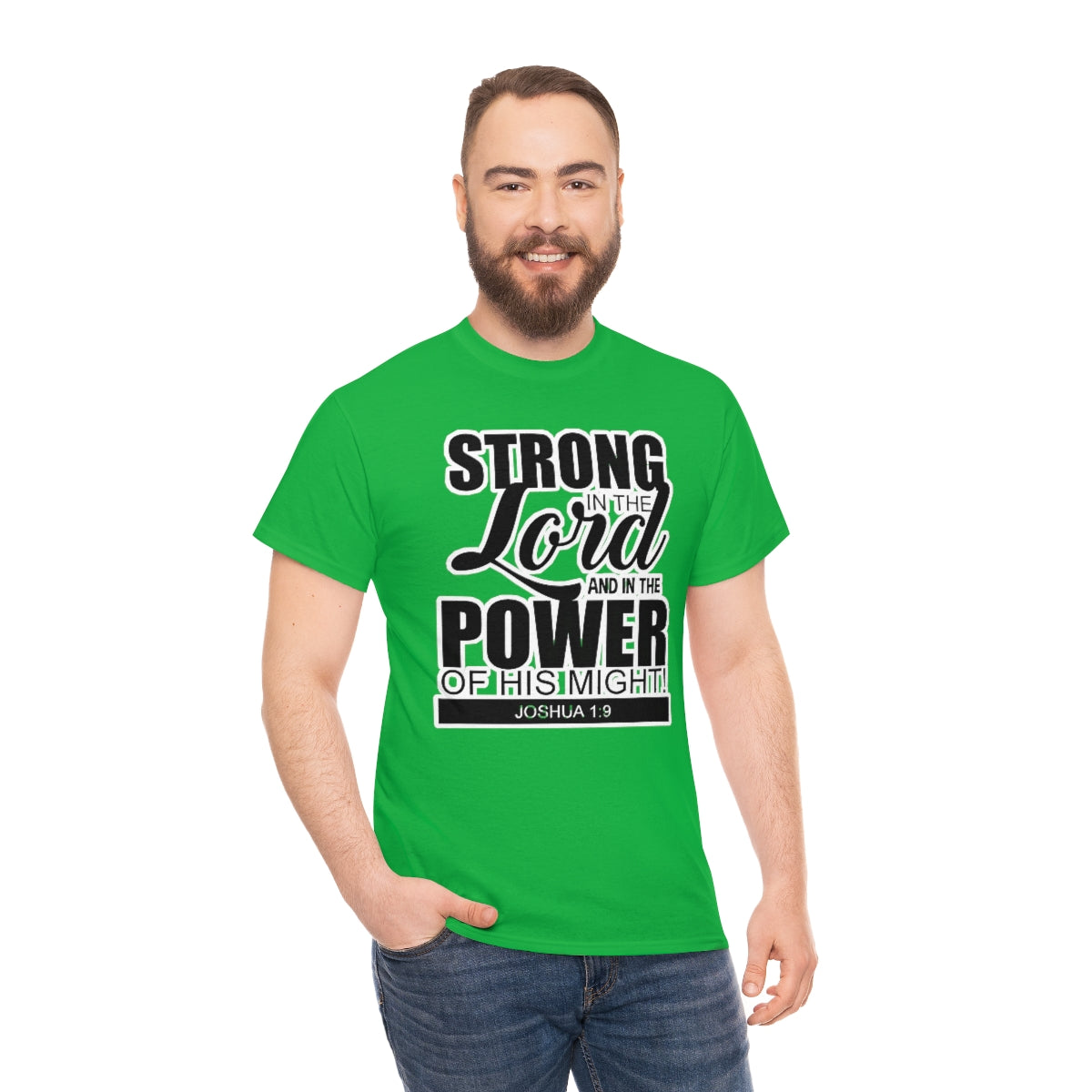 Strong In The Lord Design (Dark)- Unisex T-Shirt