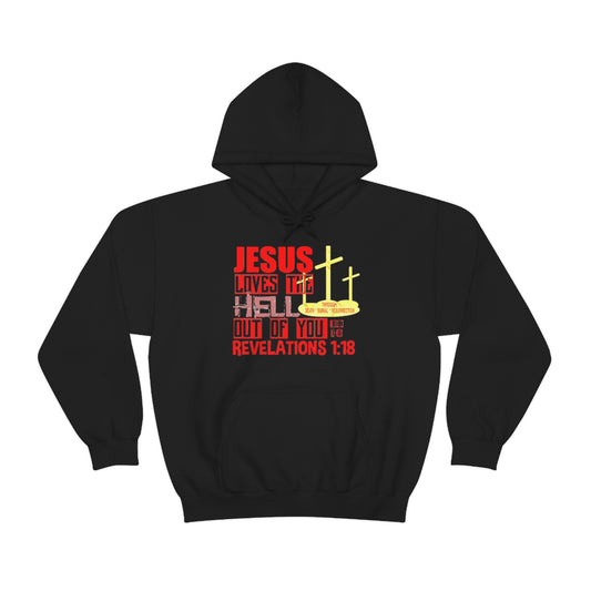 Jesus Loves The Hell Out of You Design- Unisex Hoodie