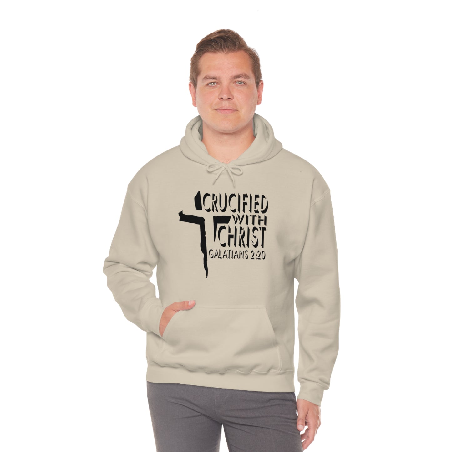 Crucified With Christ Design (Black)- Unisex Hoodie