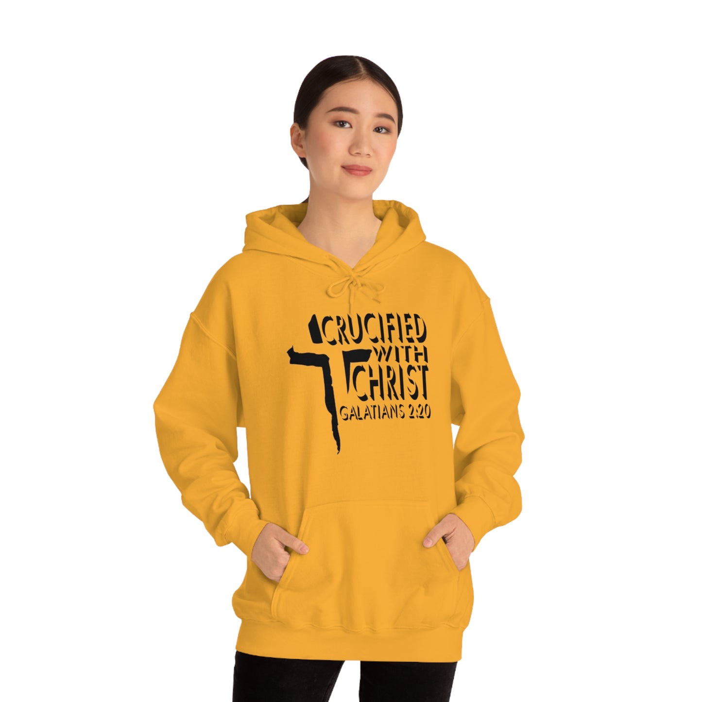 Crucified With Christ Design (Black)- Unisex Hoodie