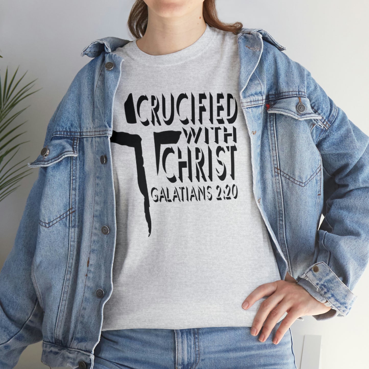 Crucified With Christ Design (Black)- Unisex T-Shirt