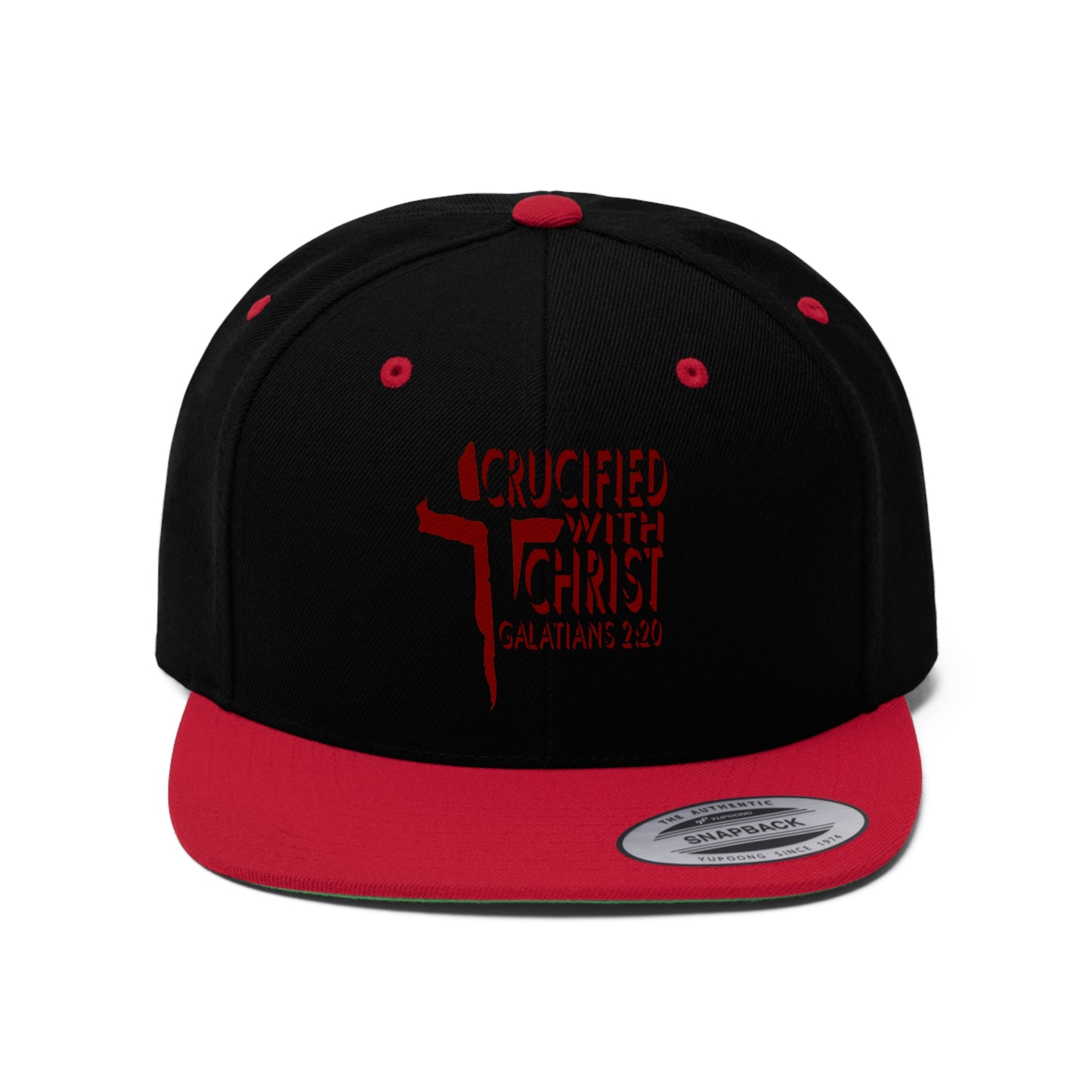 Crucified With Christ Design (Red)- Cap