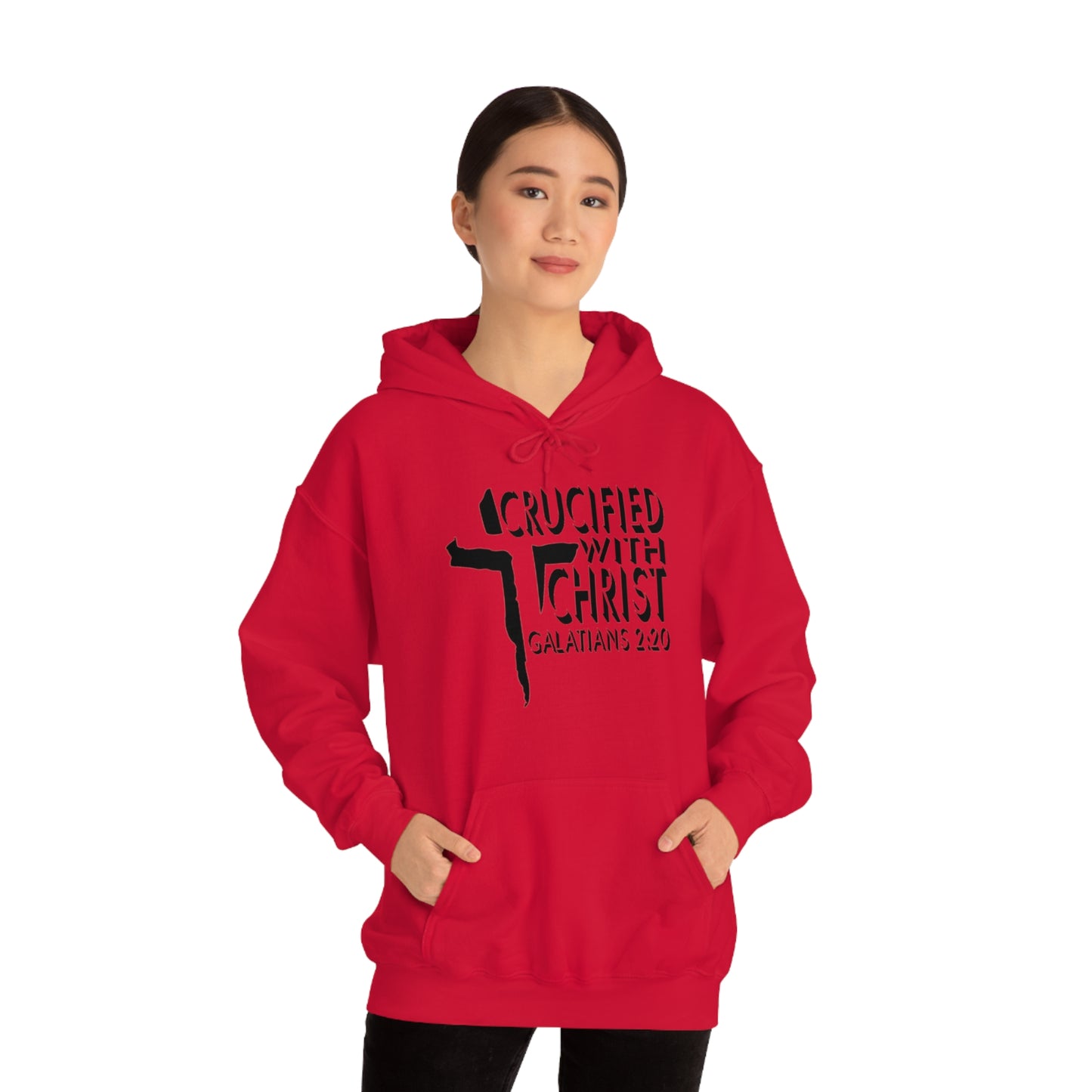 Crucified With Christ Design (Black)- Unisex Hoodie