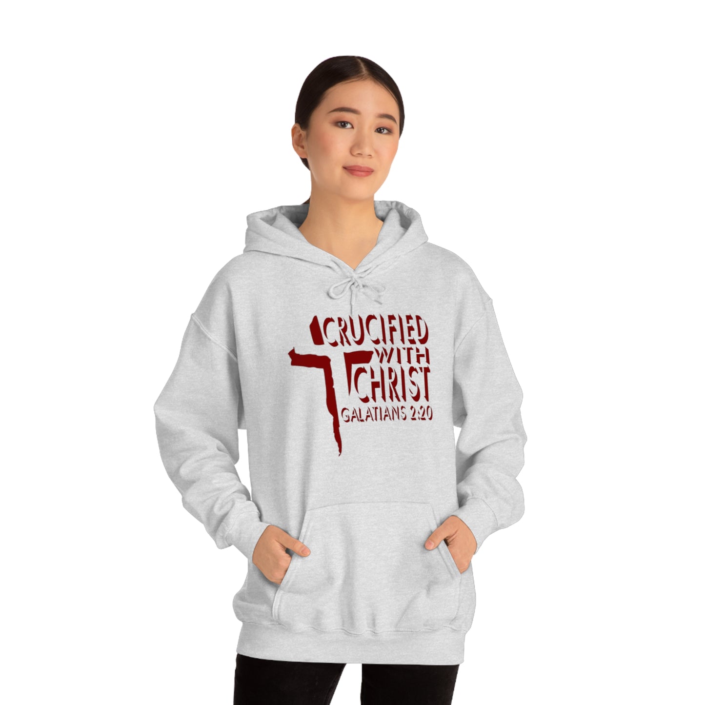 Crucified With Christ Design (Red)- Unisex Hoodie