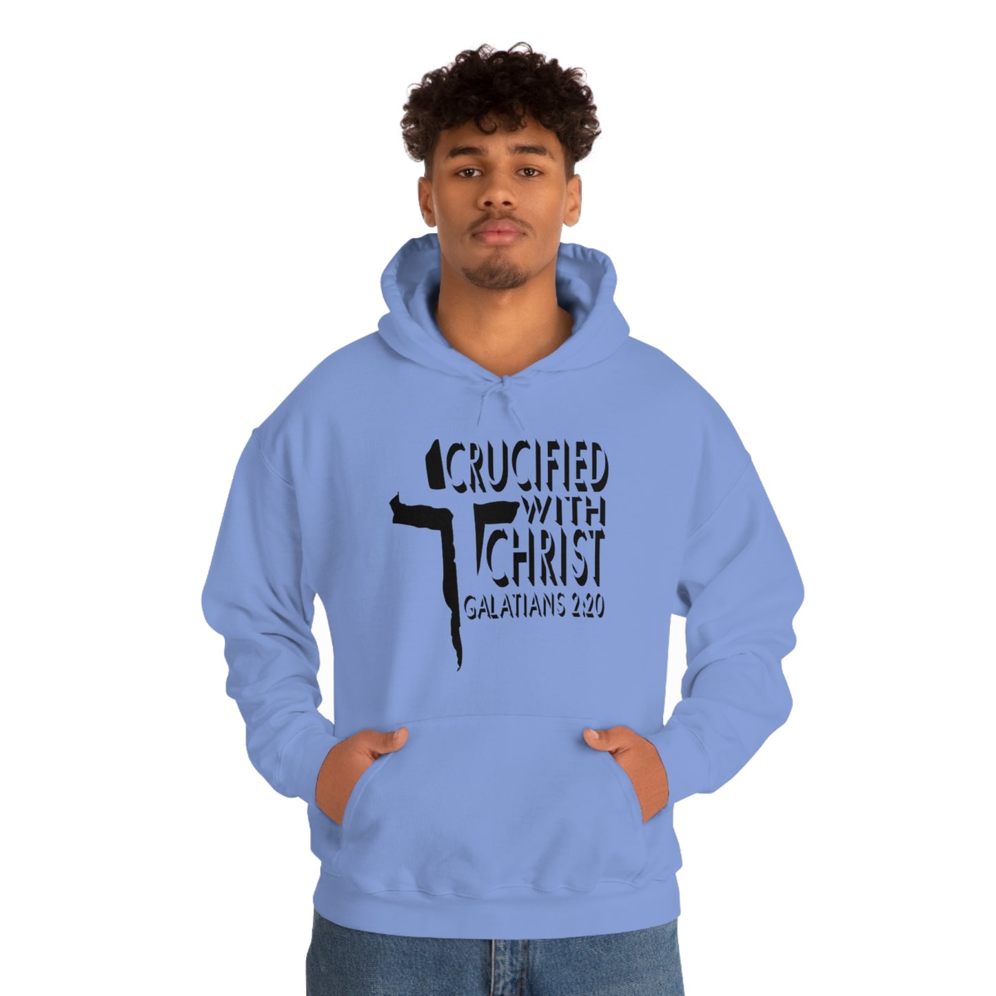 Crucified With Christ Design (Black)- Unisex Hoodie