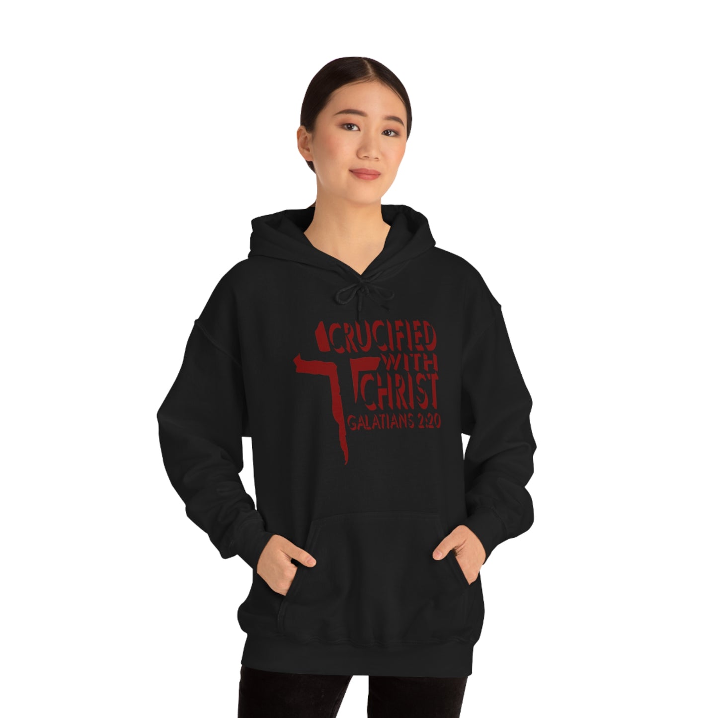 Crucified With Christ Design (Red)- Unisex Hoodie