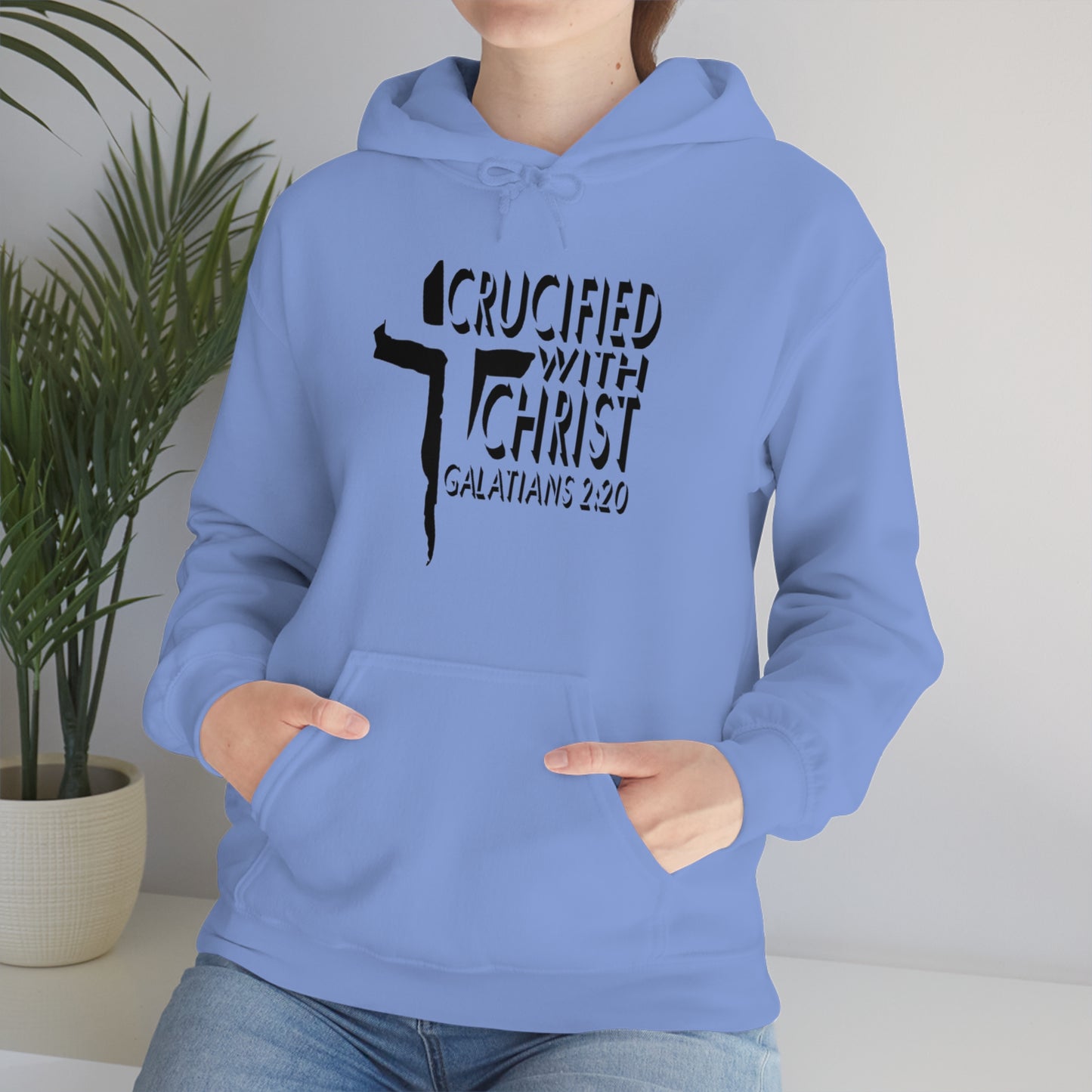 Crucified With Christ Design (Black)- Unisex Hoodie