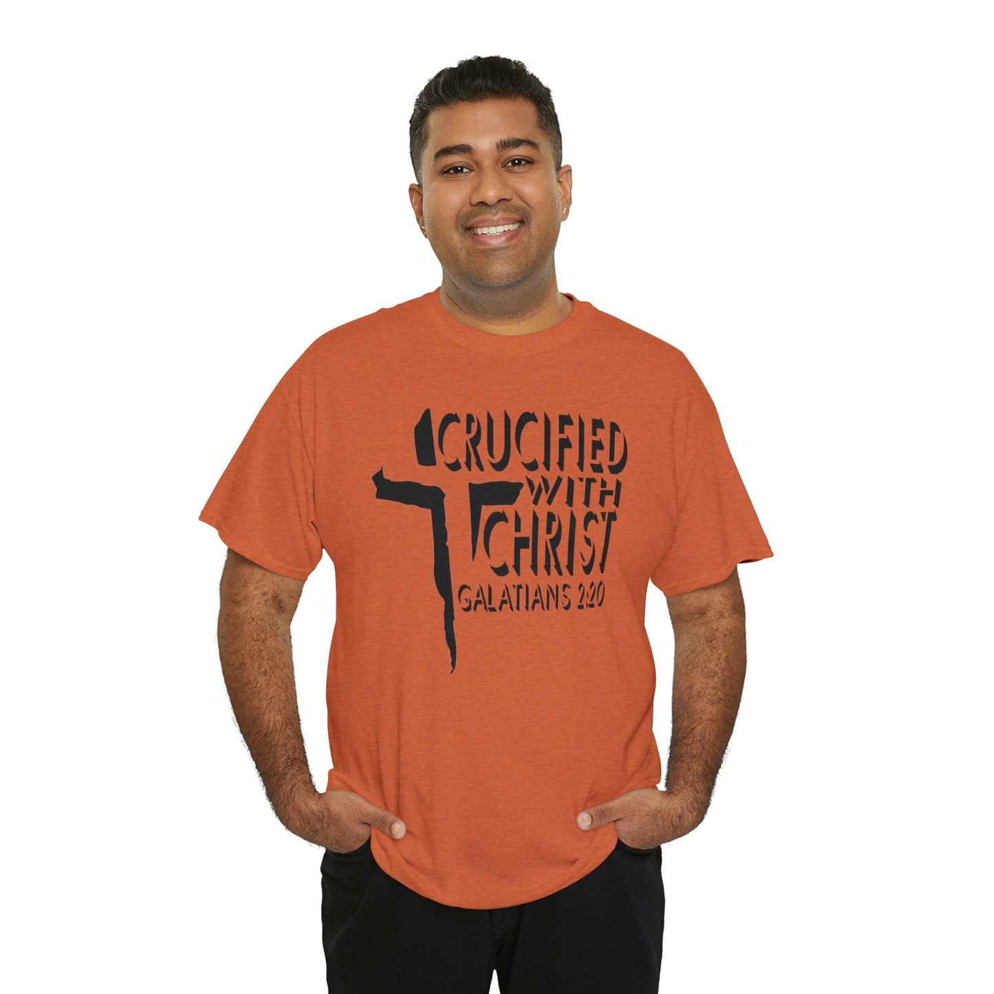 Crucified With Christ Design (Black)- Unisex T-Shirt