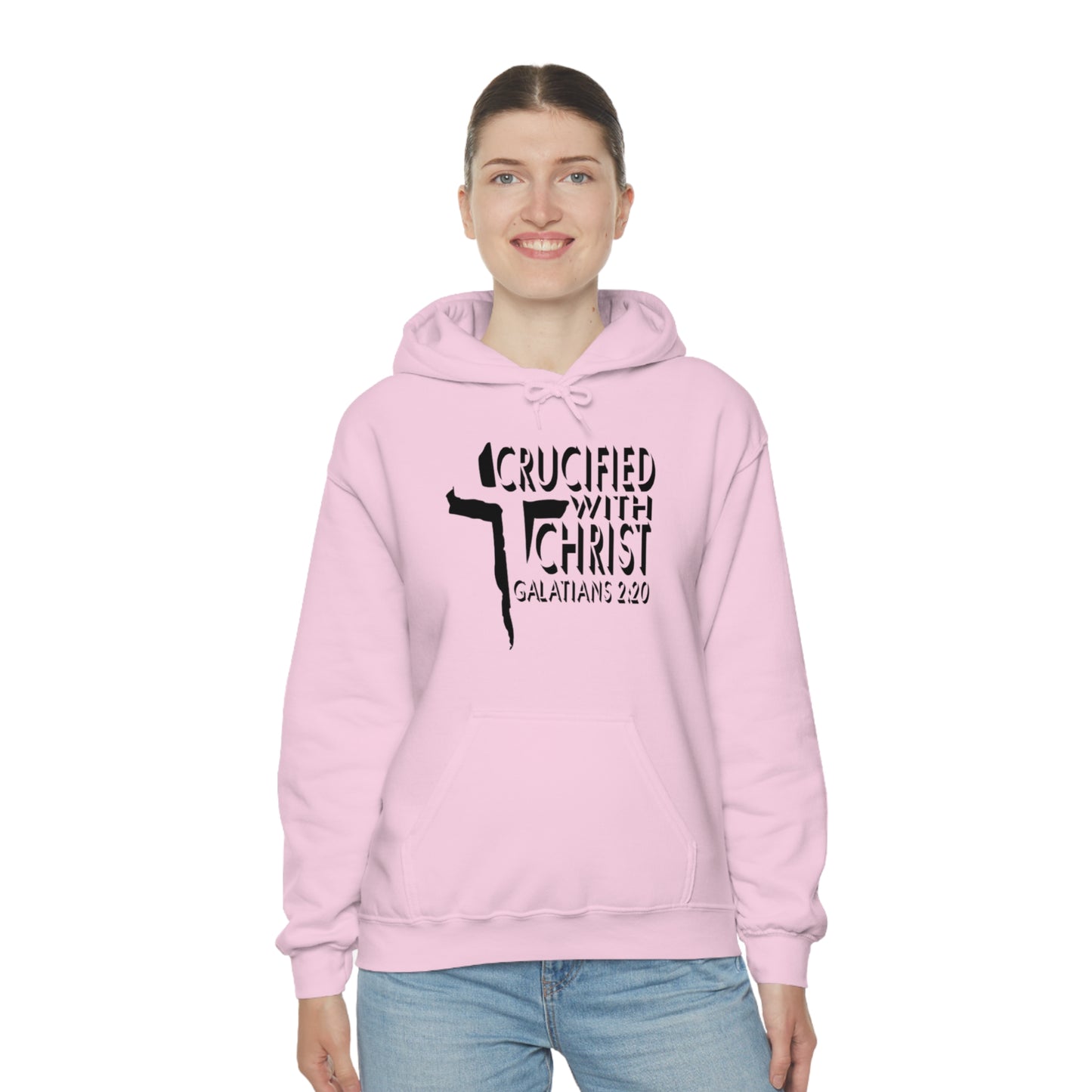 Crucified With Christ Design (Black)- Unisex Hoodie