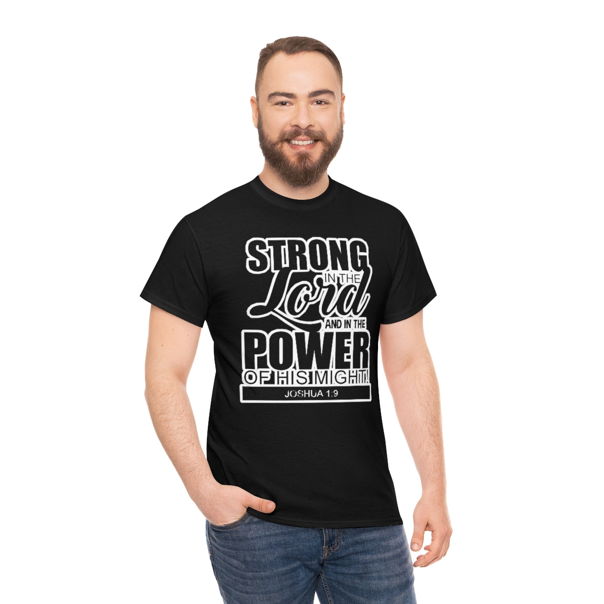 Strong In The Lord Design (Dark)- Unisex T-Shirt