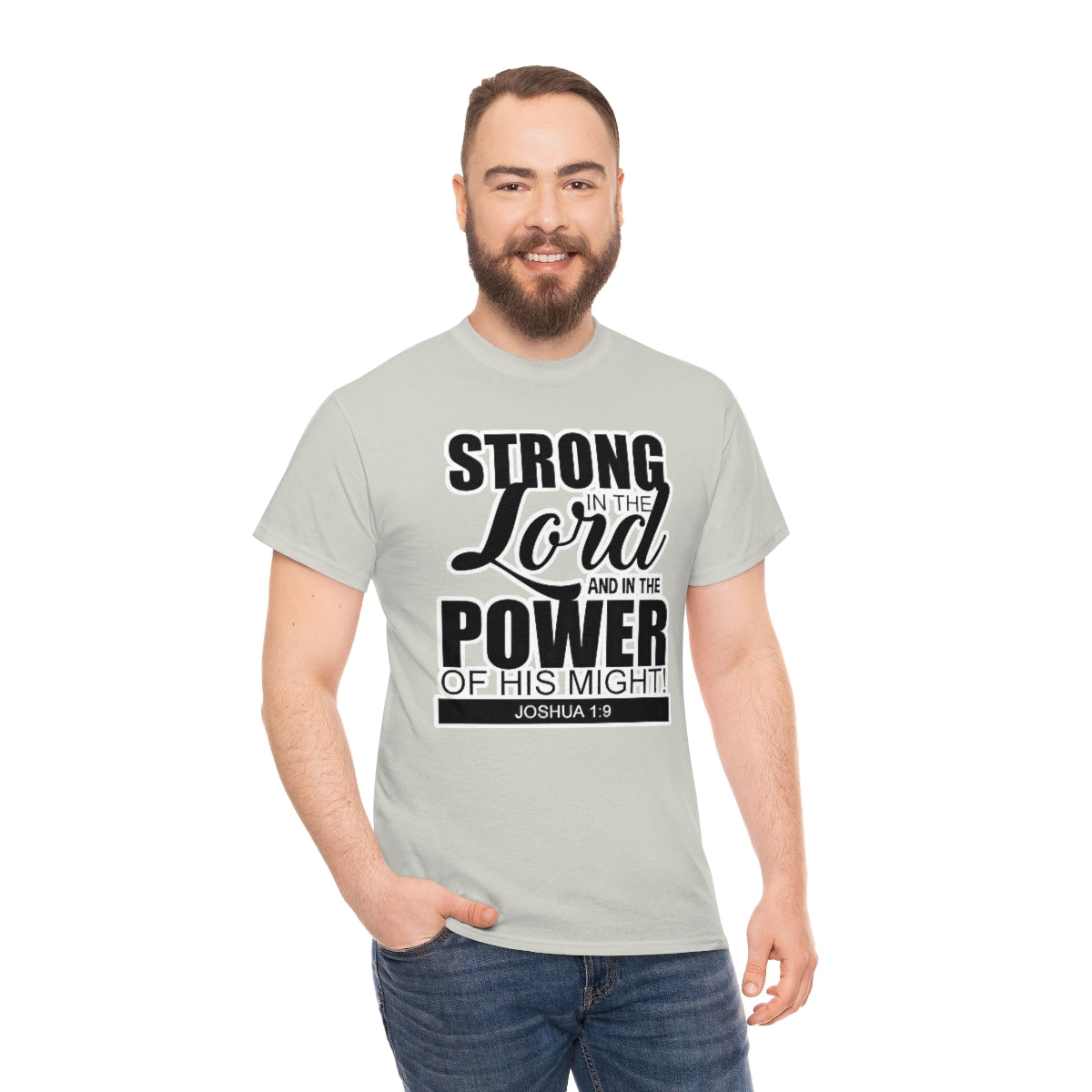 Strong In The Lord Design (Dark)- Unisex T-Shirt