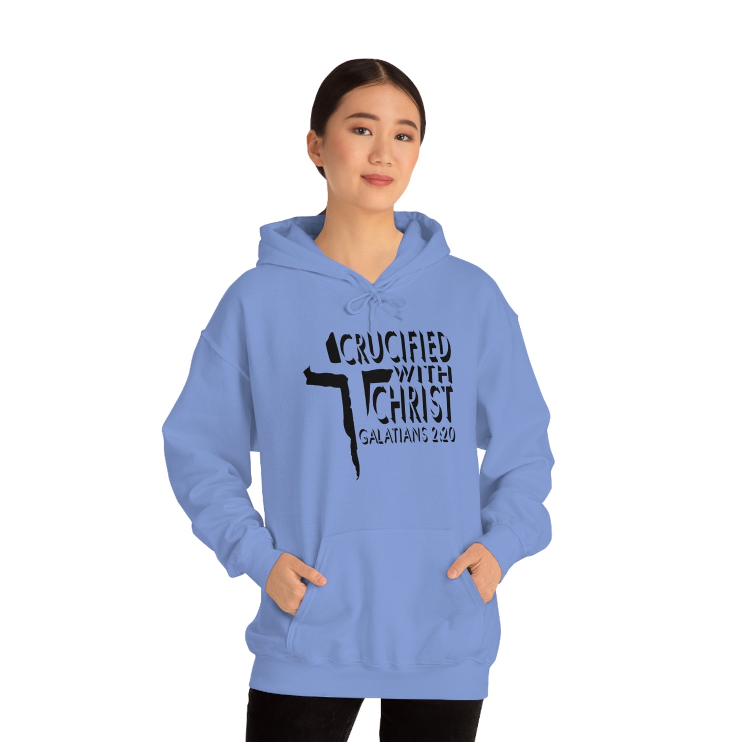 Crucified With Christ Design (Black)- Unisex Hoodie