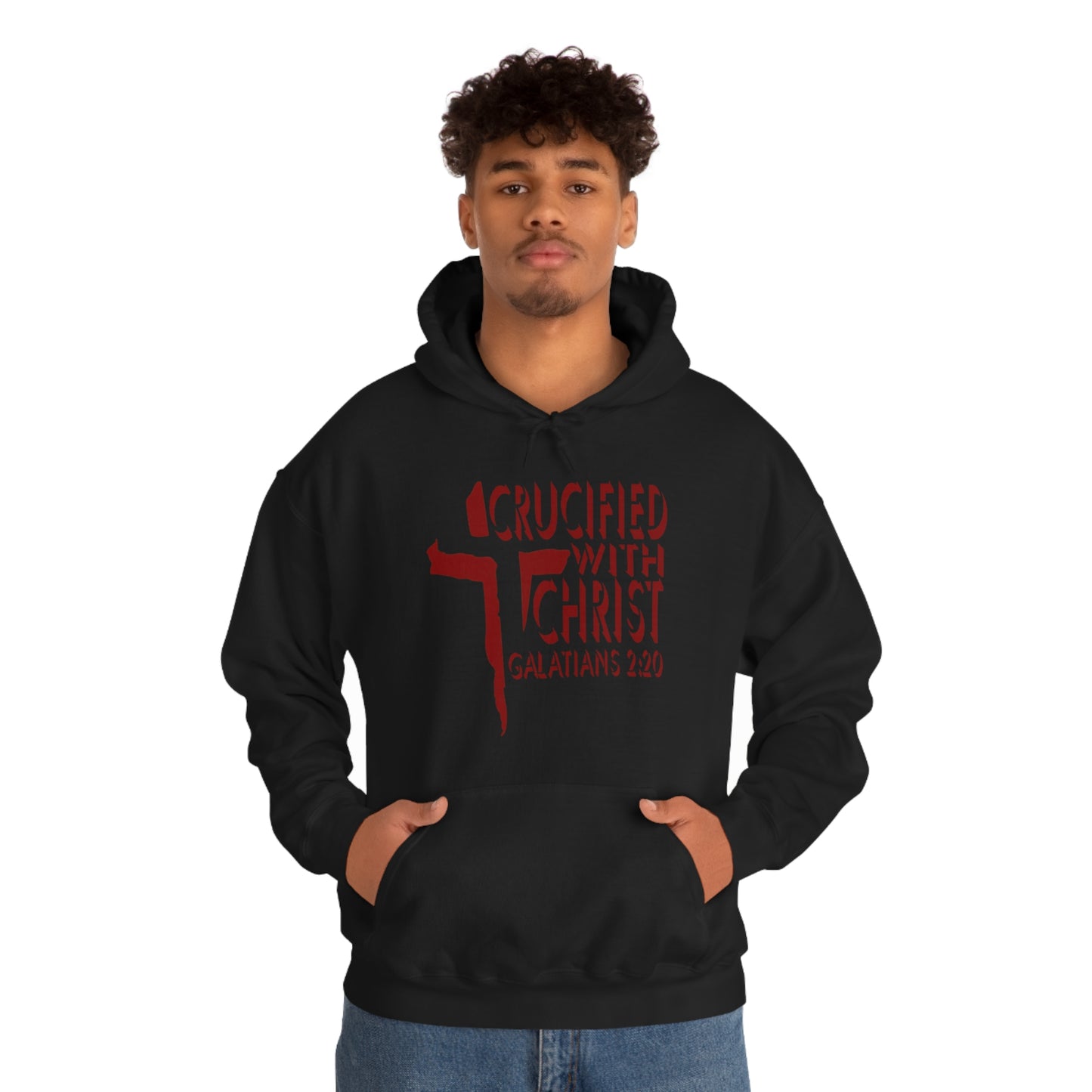 Crucified With Christ Design (Red)- Unisex Hoodie