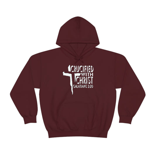 Crucified With Christ Design (White)- Unisex Hoodie