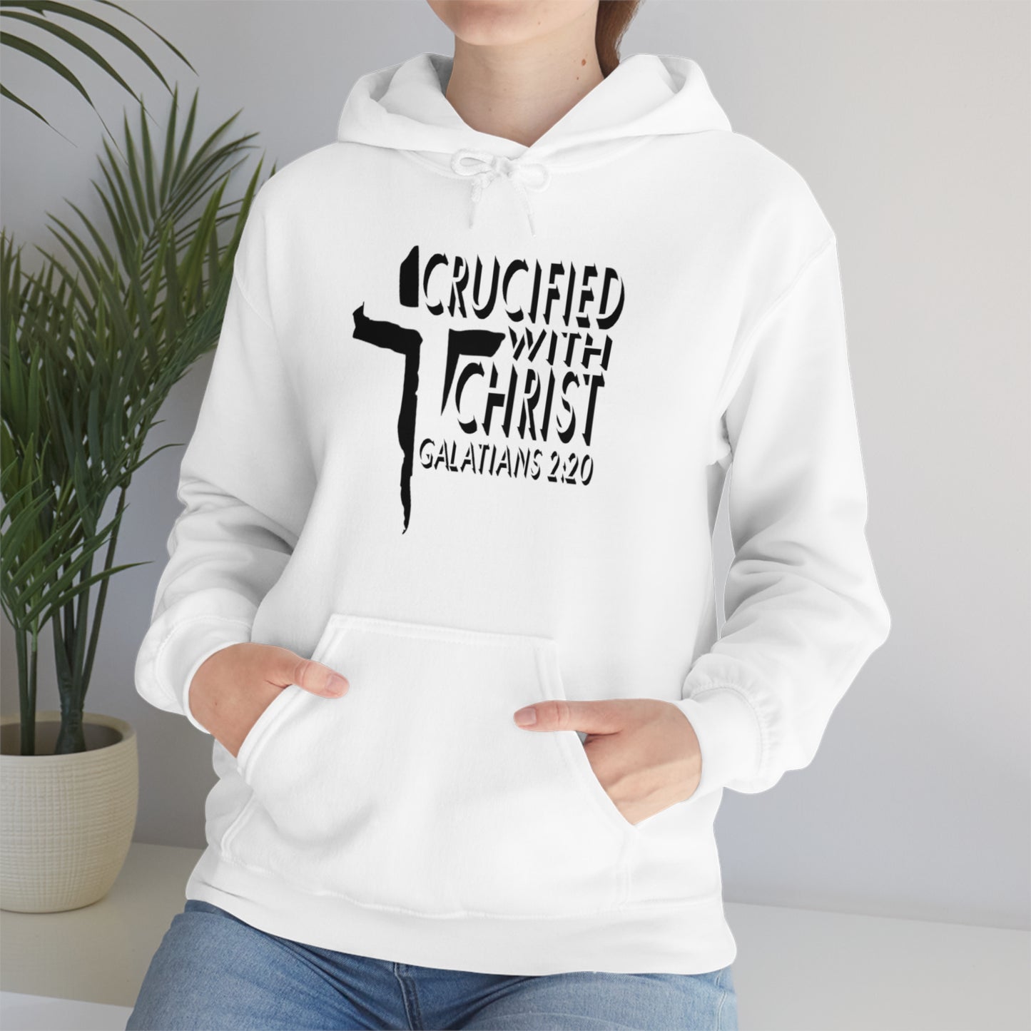 Crucified With Christ Design (Black)- Unisex Hoodie