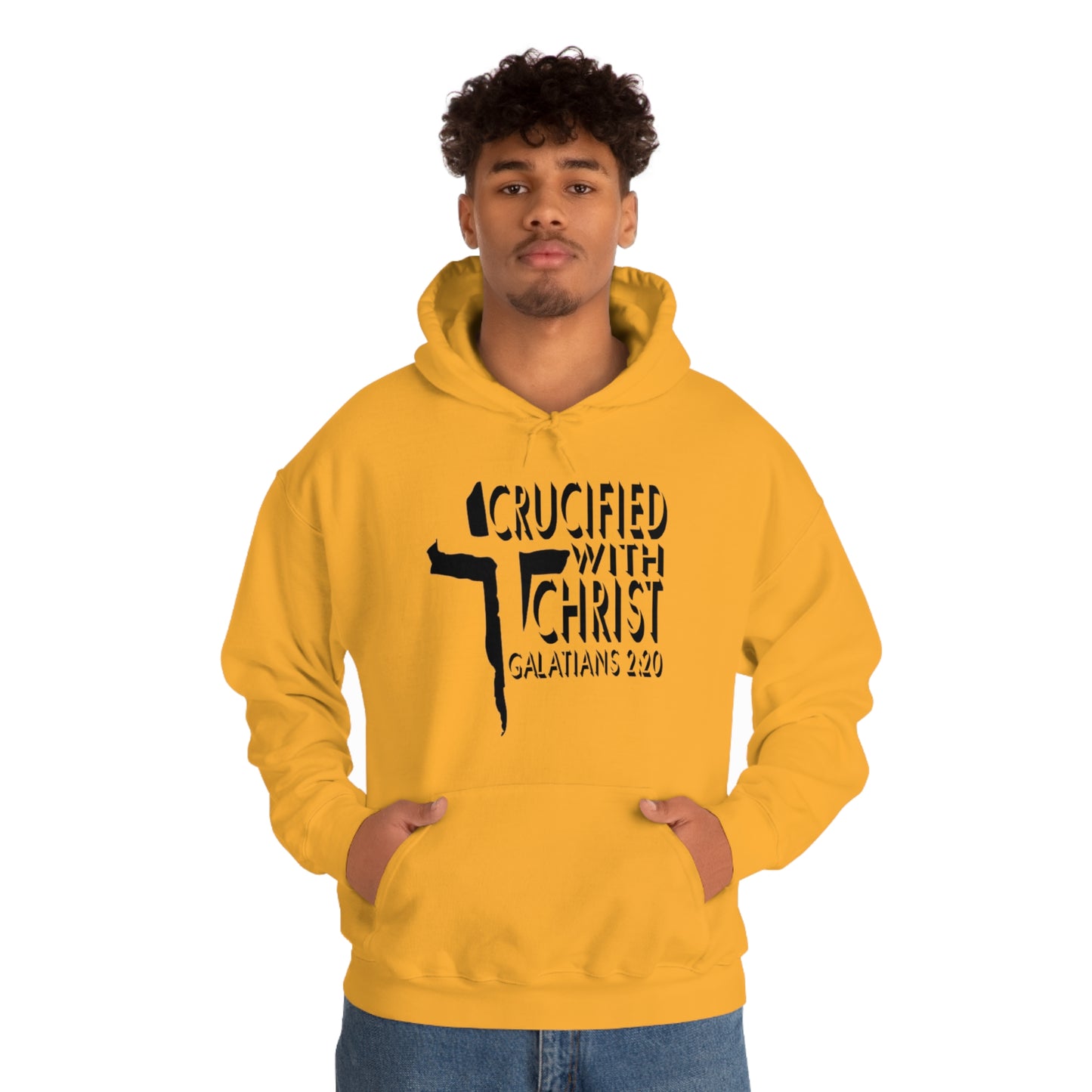 Crucified With Christ Design (Black)- Unisex Hoodie