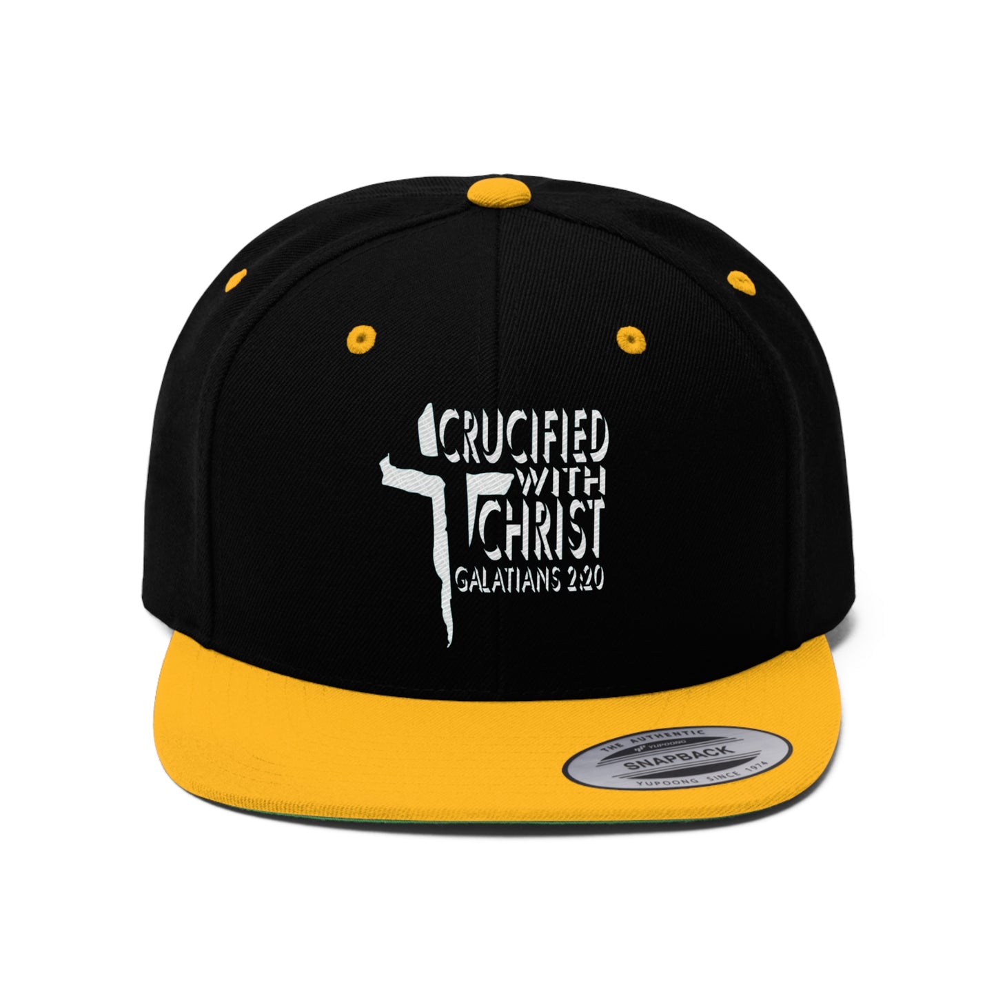 Crucified With Christ Design (White)- Cap