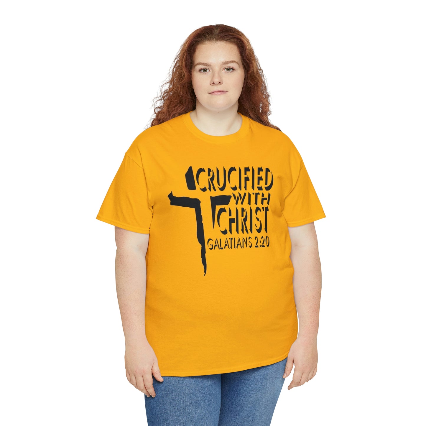 Crucified With Christ Design (Black)- Unisex T-Shirt