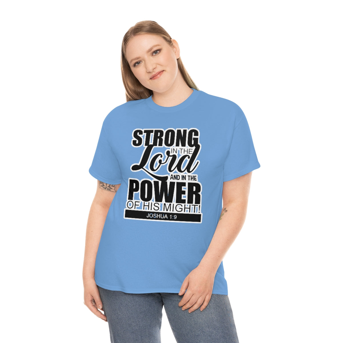 Strong In The Lord Design (Dark)- Unisex T-Shirt