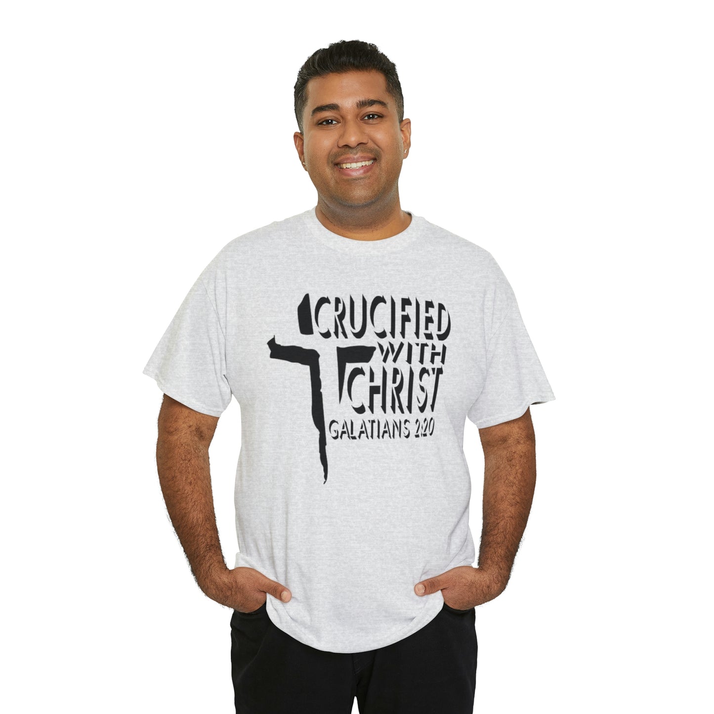 Crucified With Christ Design (Black)- Unisex T-Shirt