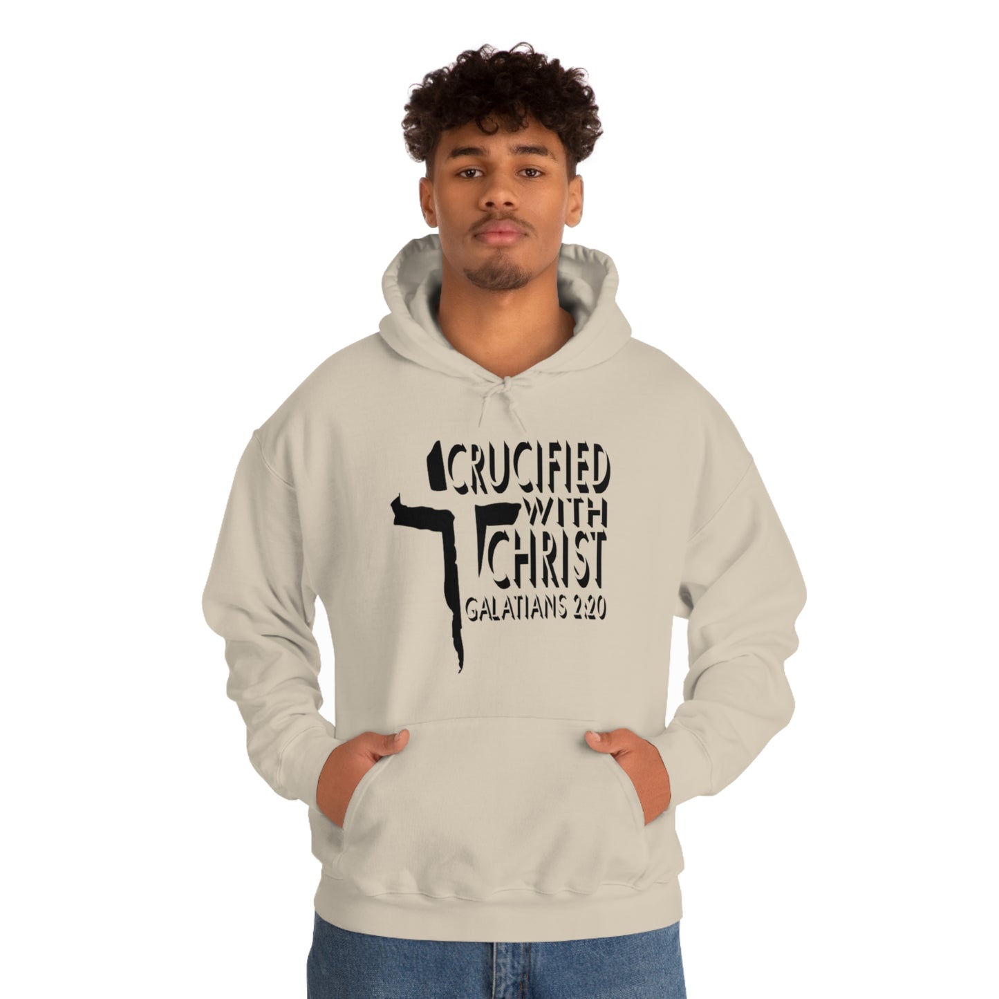 Crucified With Christ Design (Black)- Unisex Hoodie