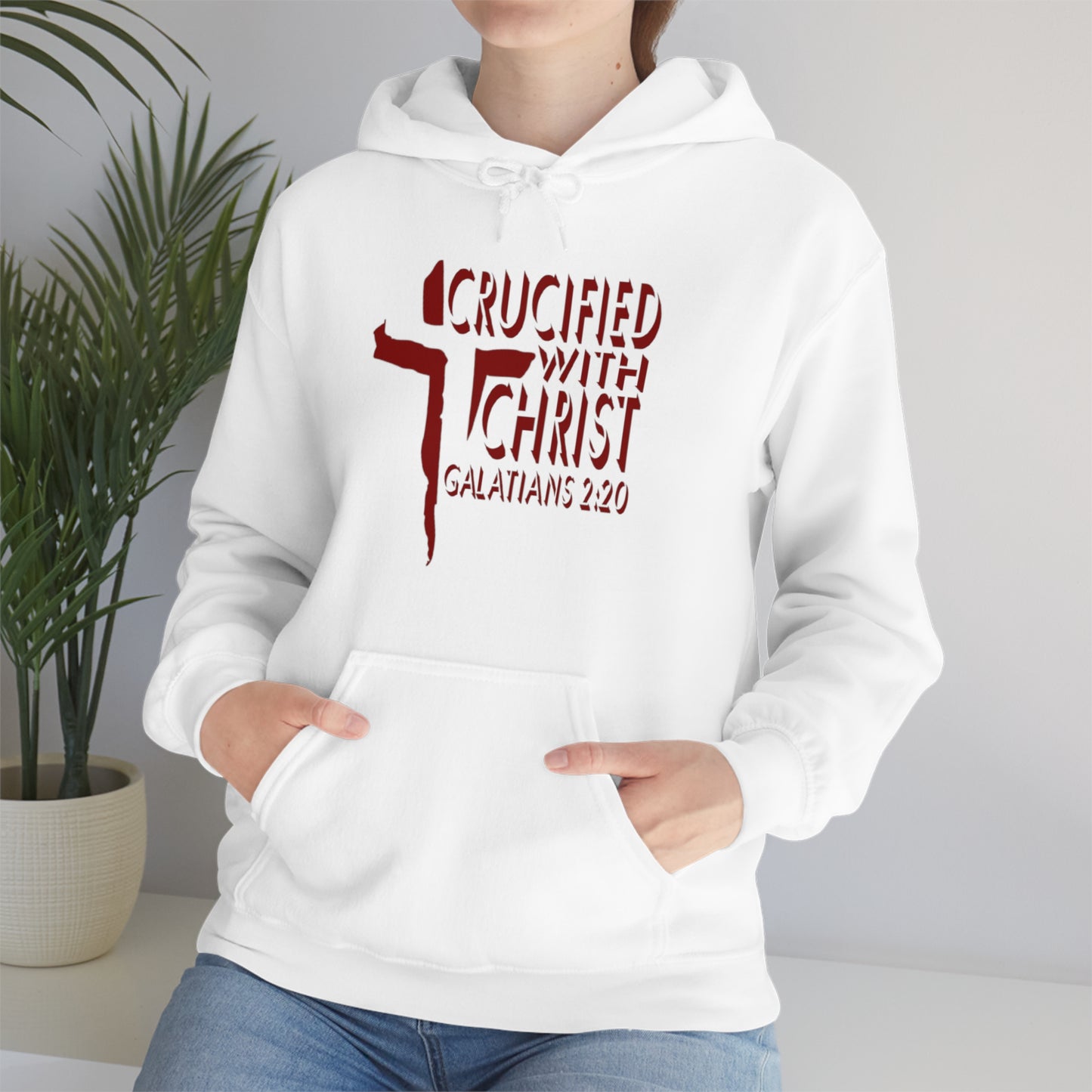 Crucified With Christ Design (Red)- Unisex Hoodie