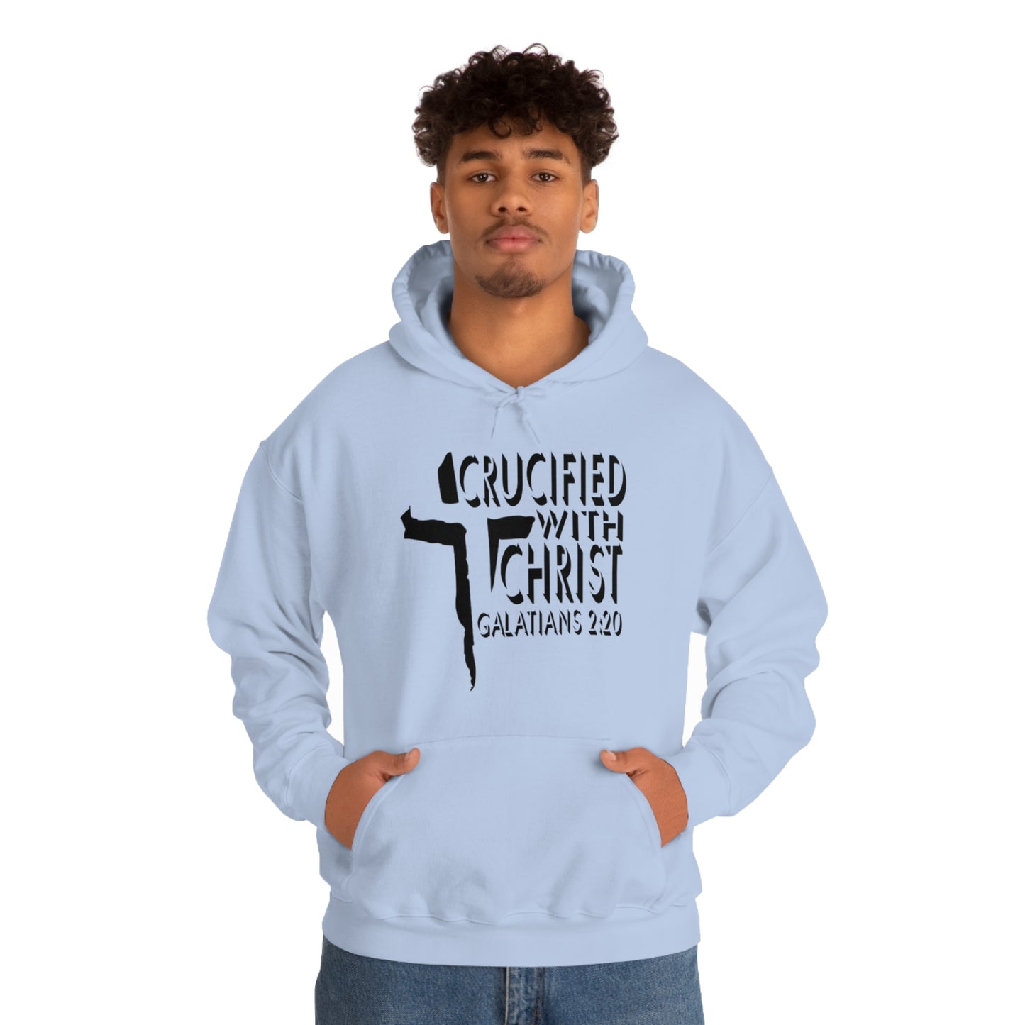 Crucified With Christ Design (Black)- Unisex Hoodie