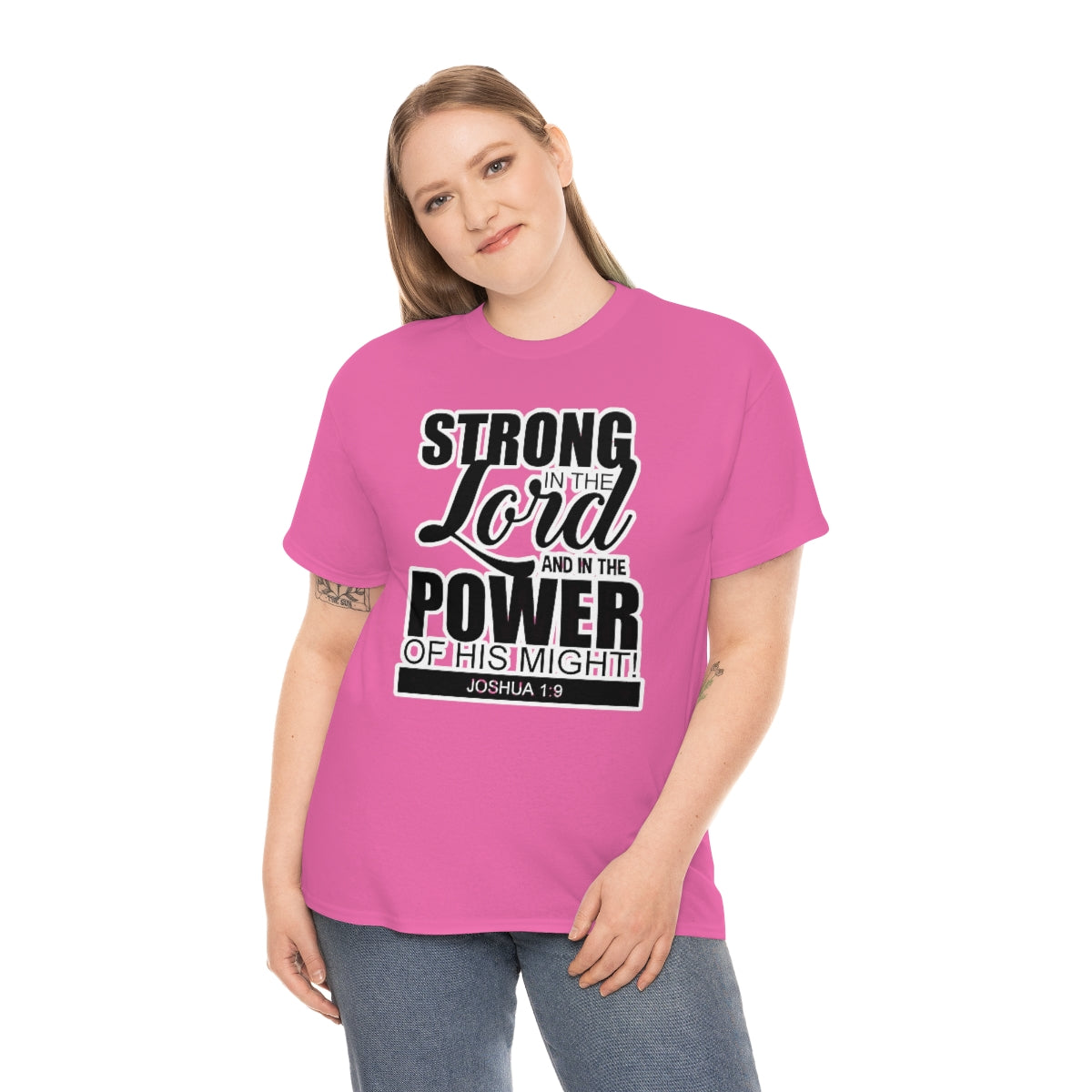 Strong In The Lord Design (Dark)- Unisex T-Shirt