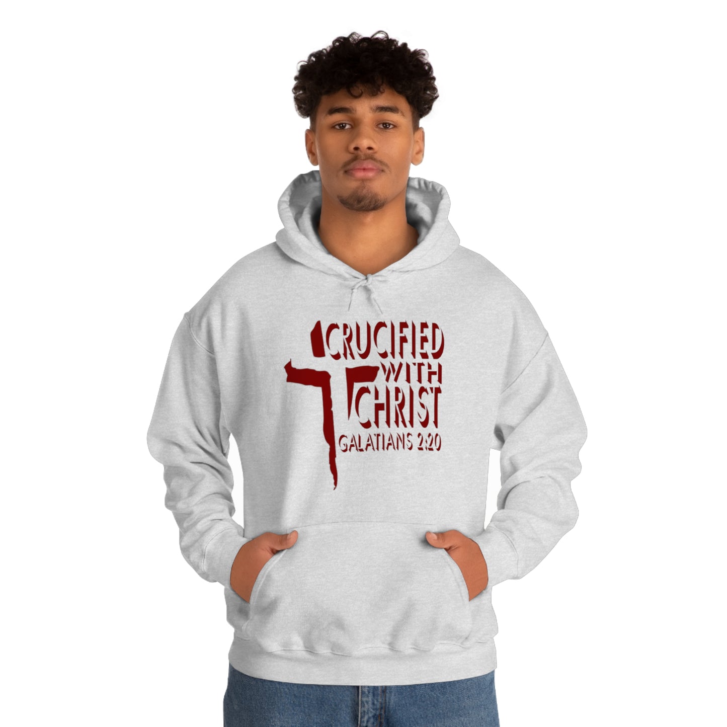 Crucified With Christ Design (Red)- Unisex Hoodie