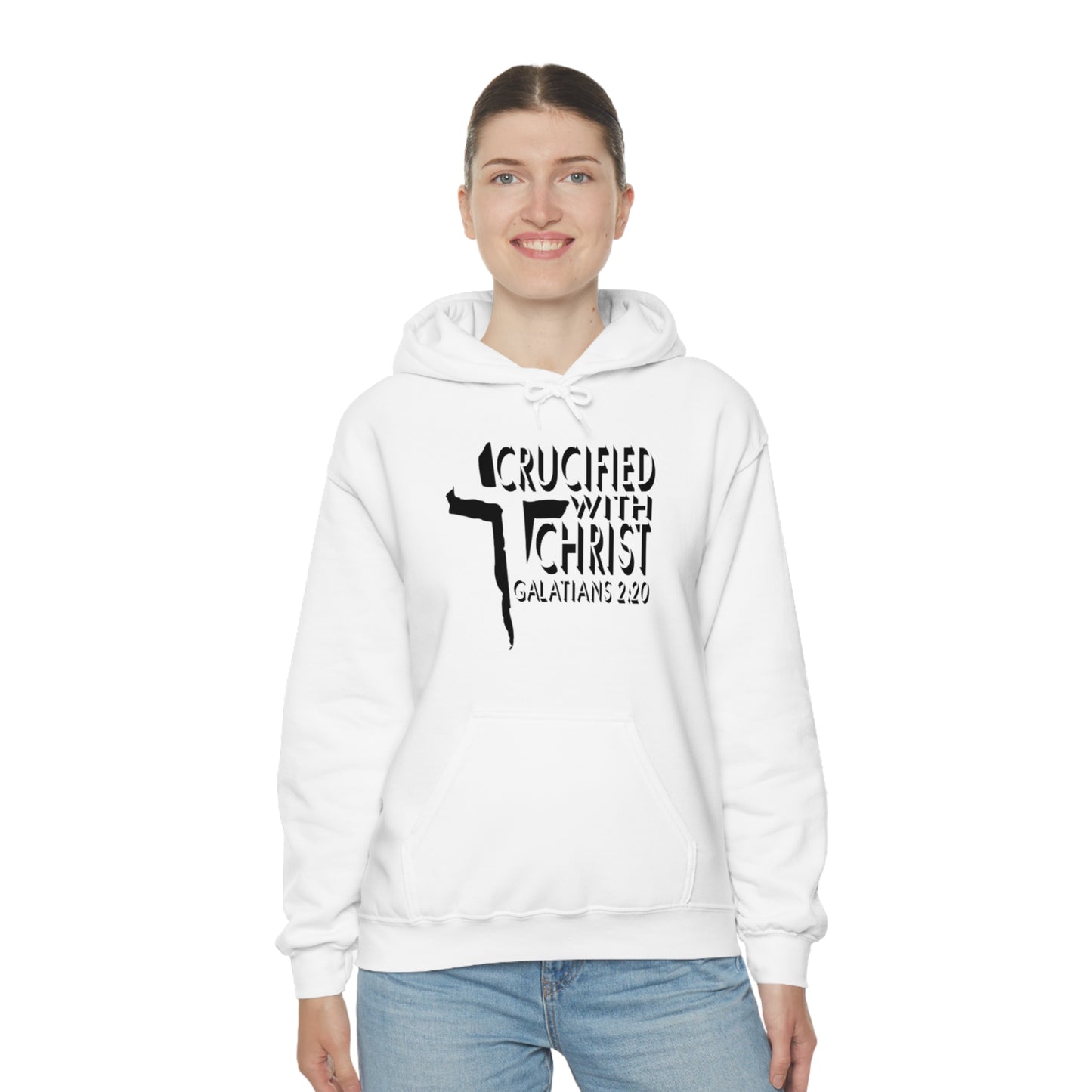 Crucified With Christ Design (Black)- Unisex Hoodie