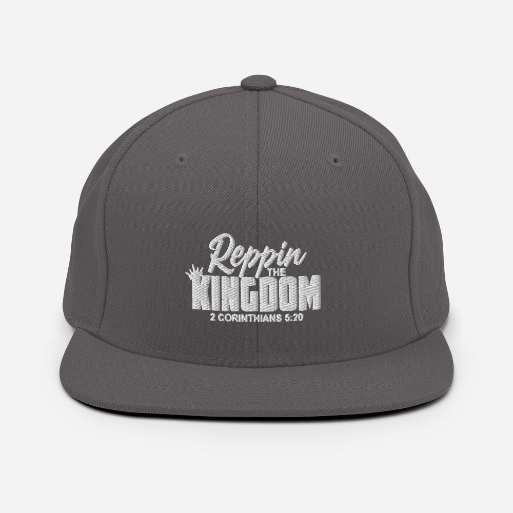 Reppin' The Kingdom Design (White)- Snapback Cap