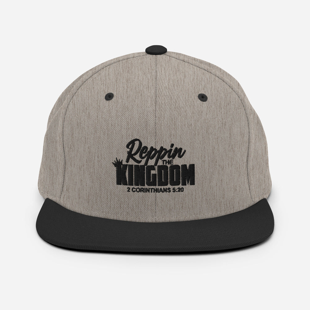 Reppin' The Kingdom Design (Black)- Snapback Cap