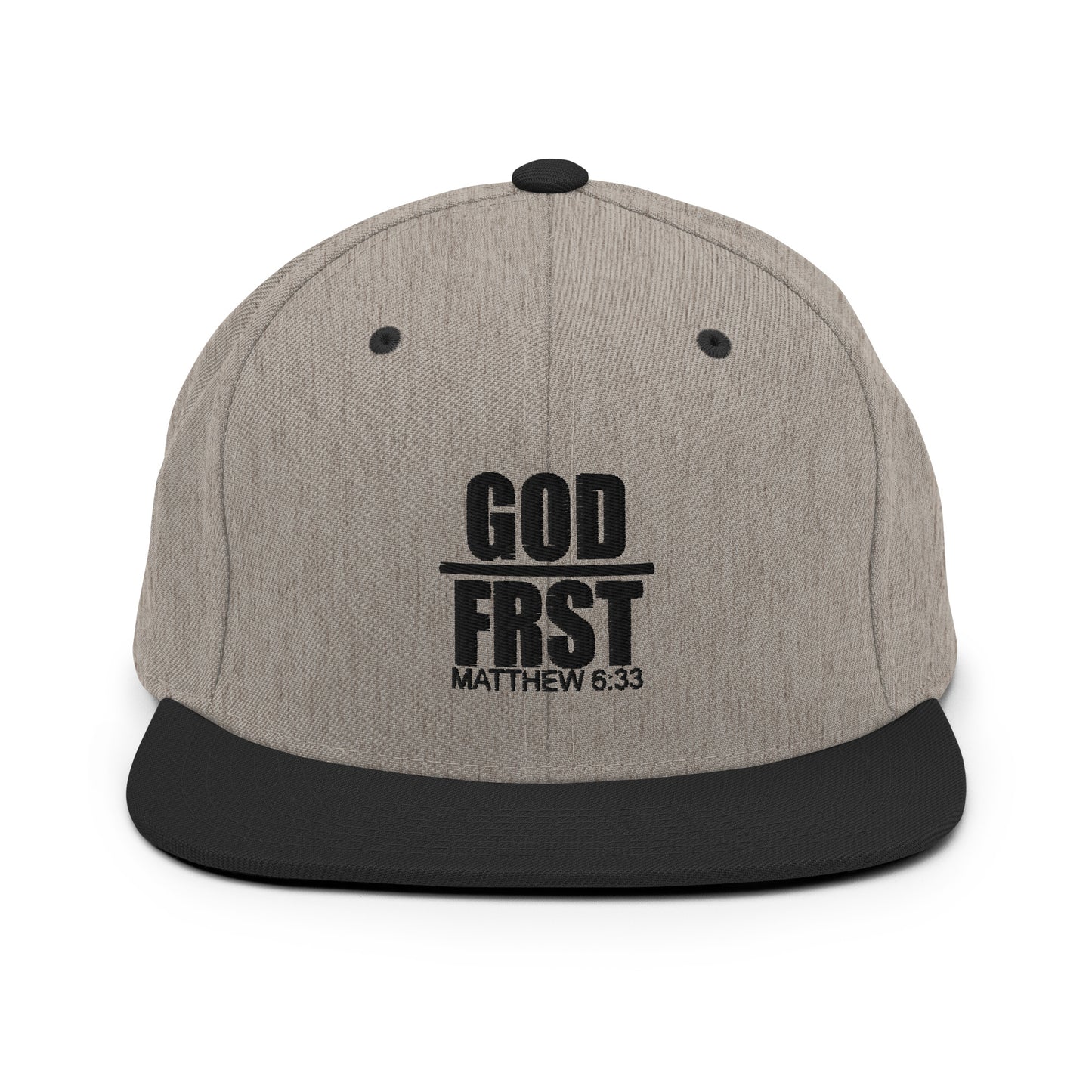 GOD FRST Design (Black)- Cap