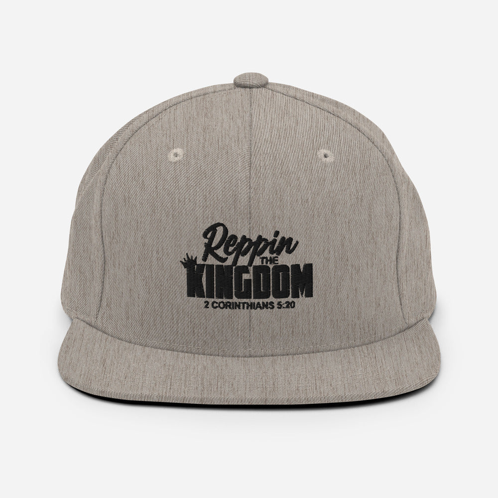 Reppin' The Kingdom Design (Black)- Snapback Cap