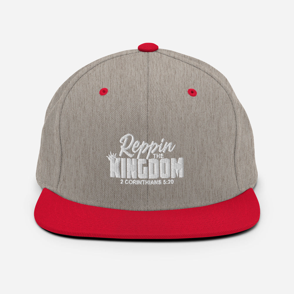 Reppin' The Kingdom Design (White)- Snapback Cap