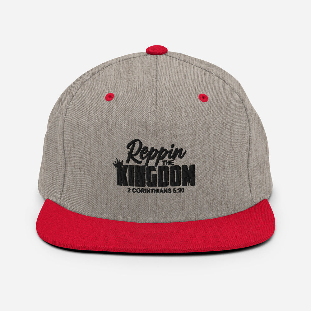 Reppin' The Kingdom Design (Black)- Snapback Cap