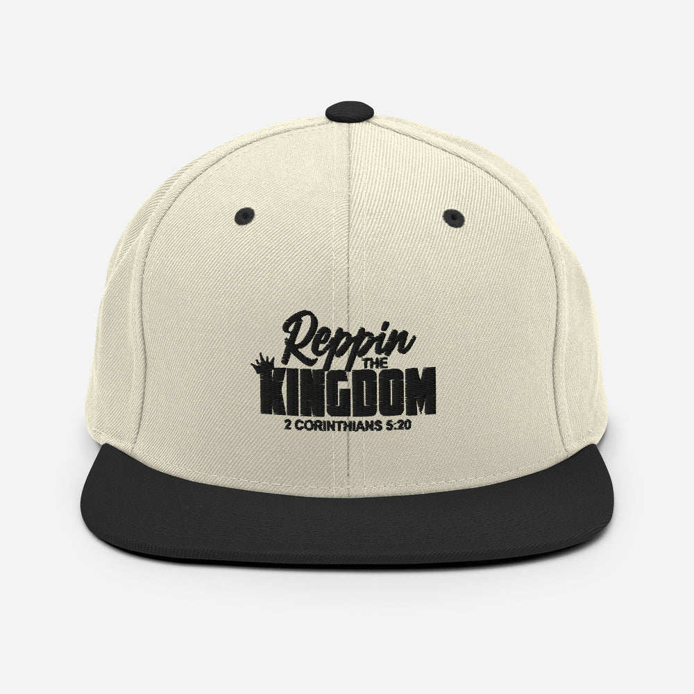 Reppin' The Kingdom Design (Black)- Snapback Cap