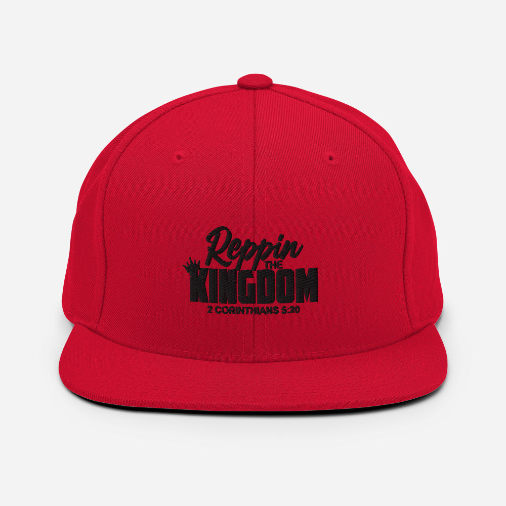 Reppin' The Kingdom Design (Black)- Snapback Cap