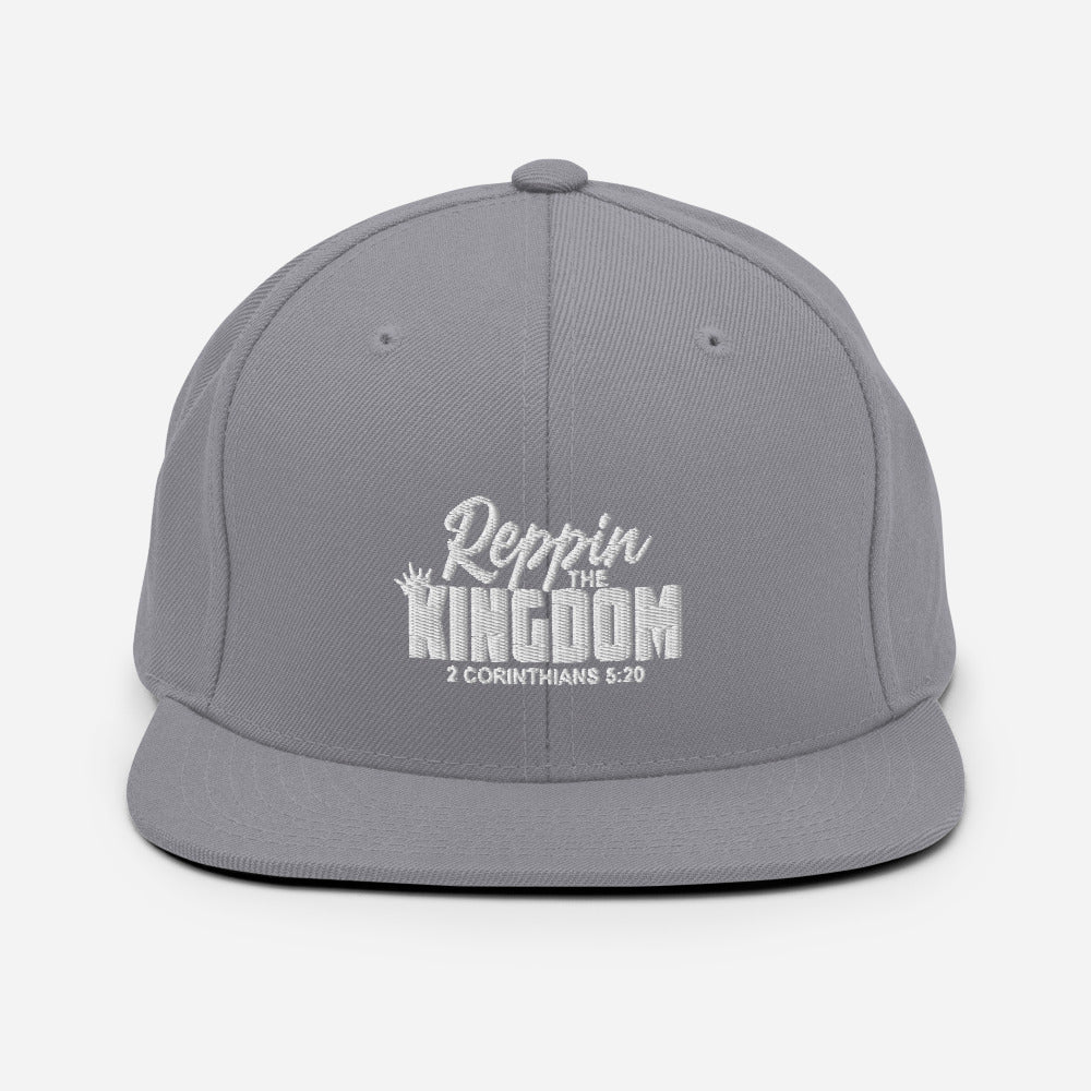 Reppin' The Kingdom Design (White)- Snapback Cap