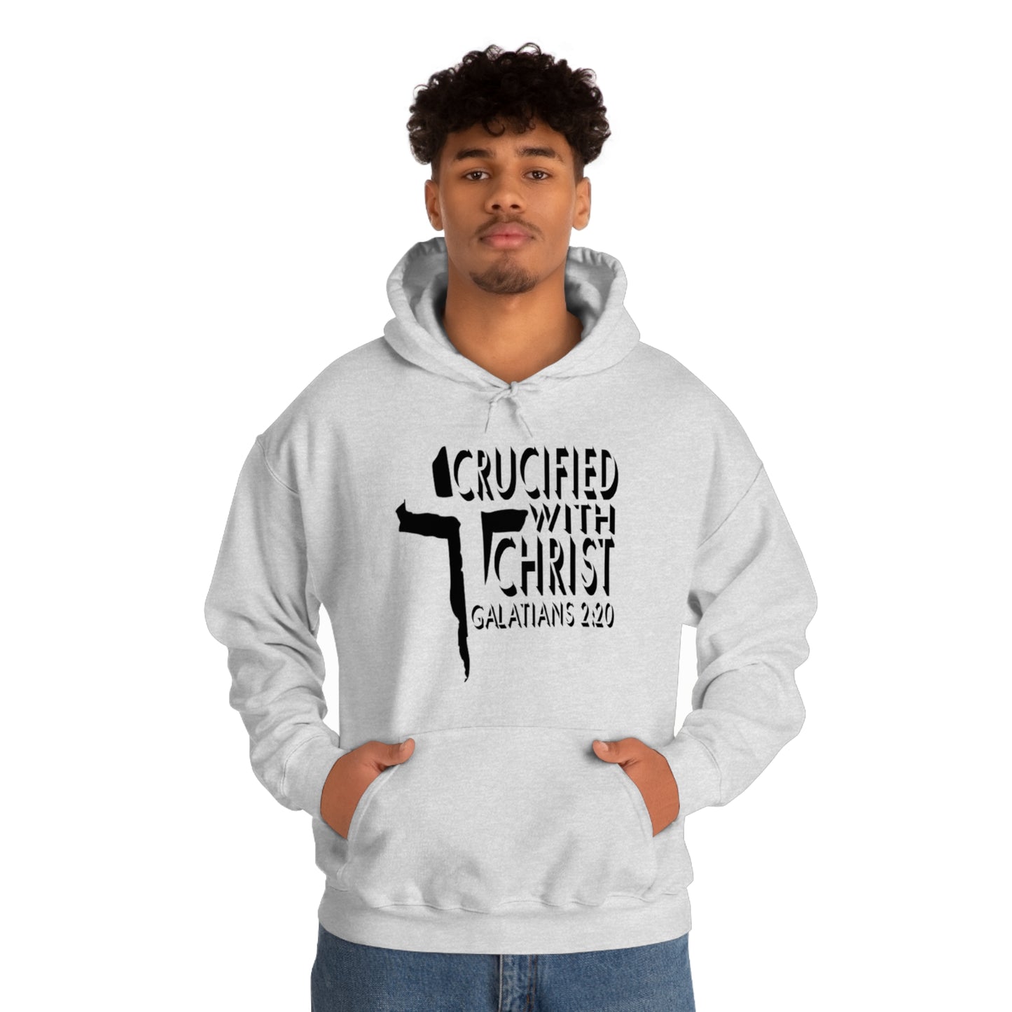 Crucified With Christ Design (Black)- Unisex Hoodie