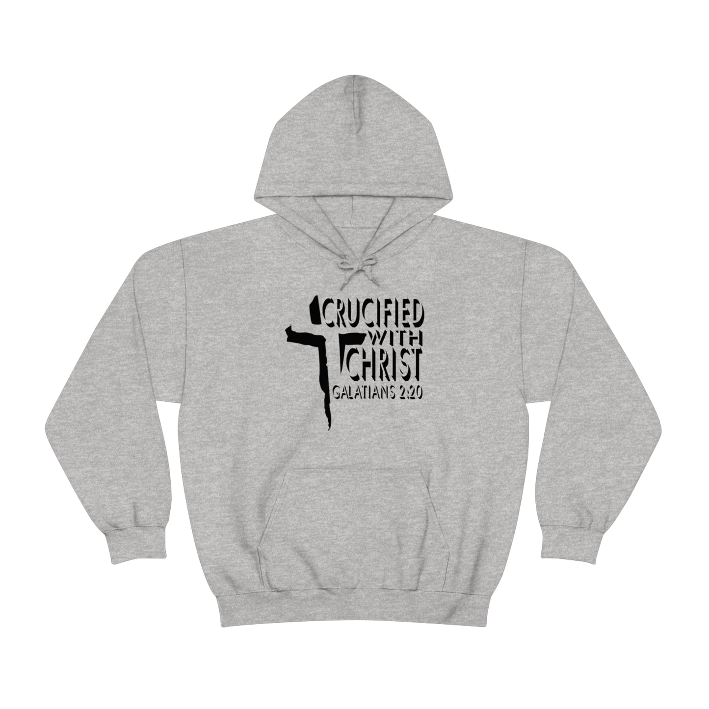 Crucified With Christ Design (Black)- Unisex Hoodie