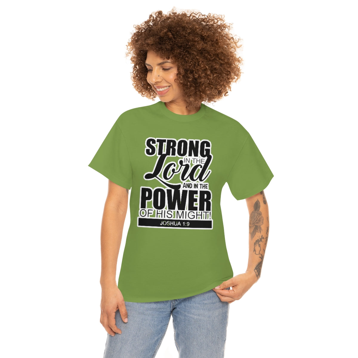 Strong In The Lord Design (Dark)- Unisex T-Shirt