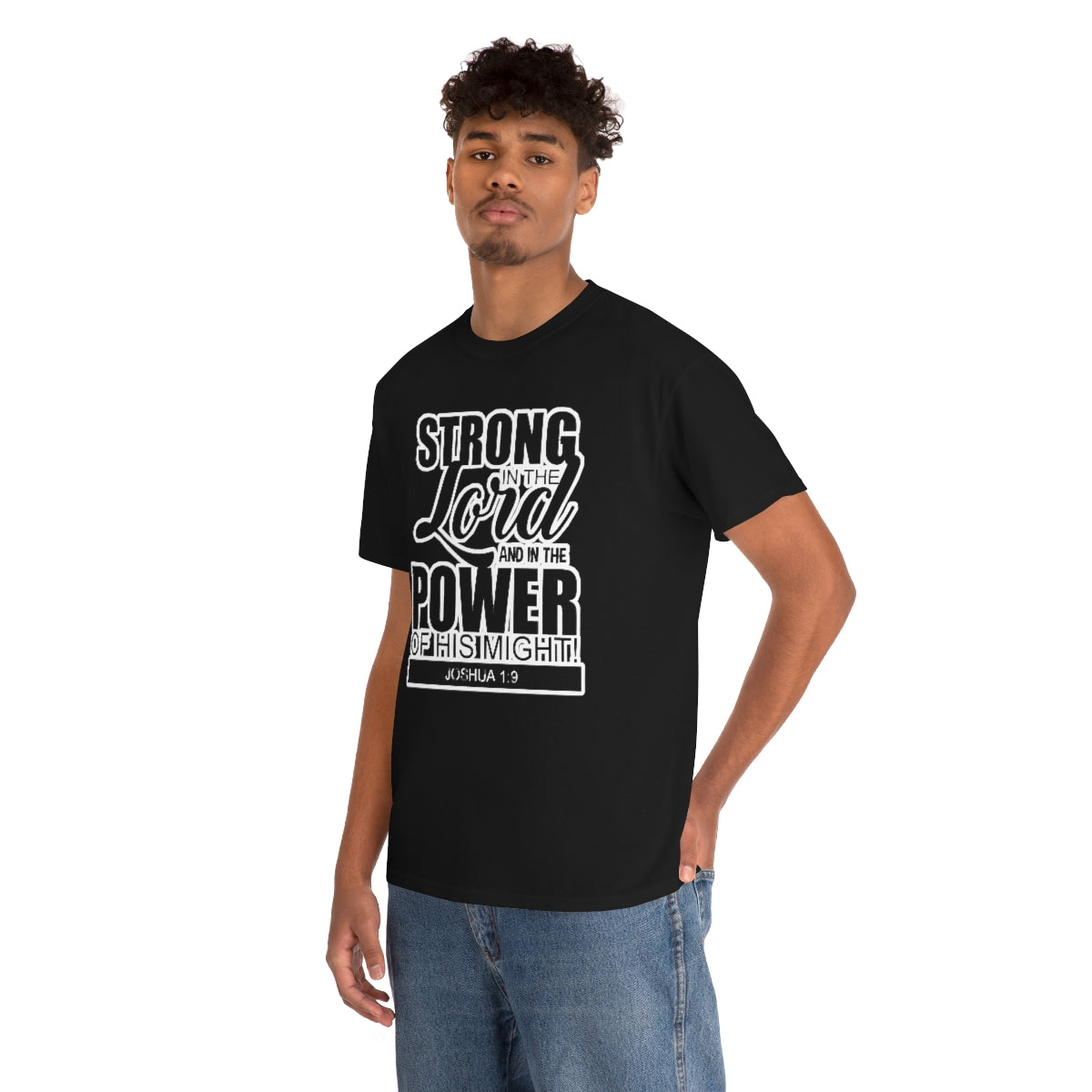 Strong In The Lord Design (Dark)- Unisex T-Shirt