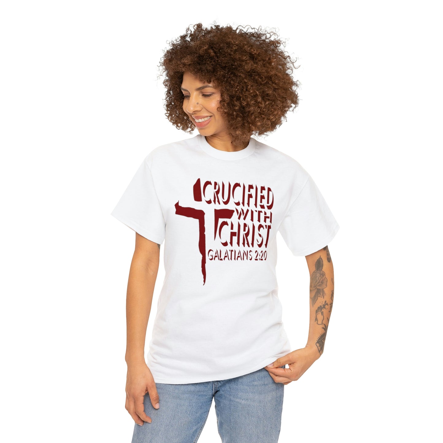 Crucified With Christ Design (Red)- Unisex T-Shirt