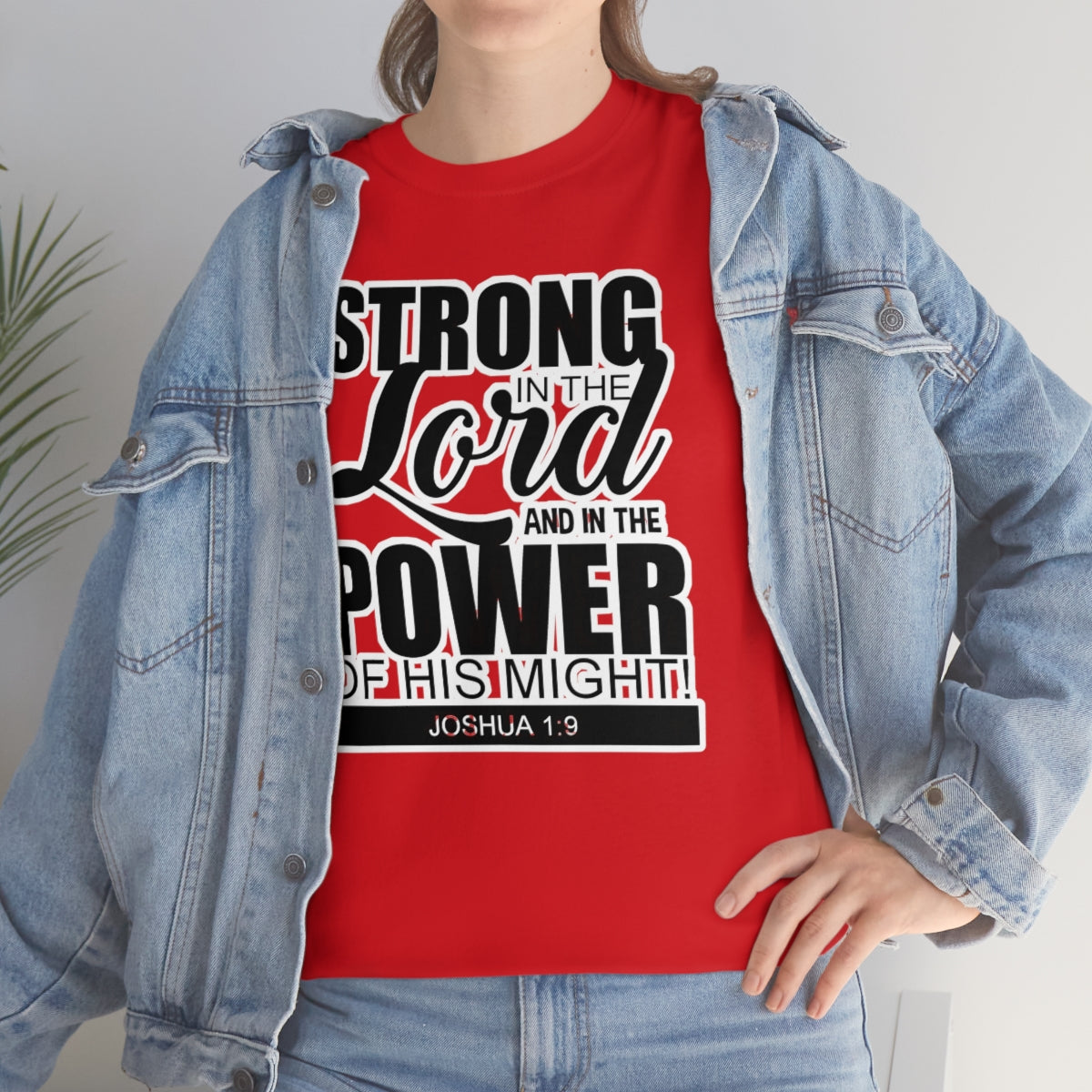 Strong In The Lord Design (Dark)- Unisex T-Shirt