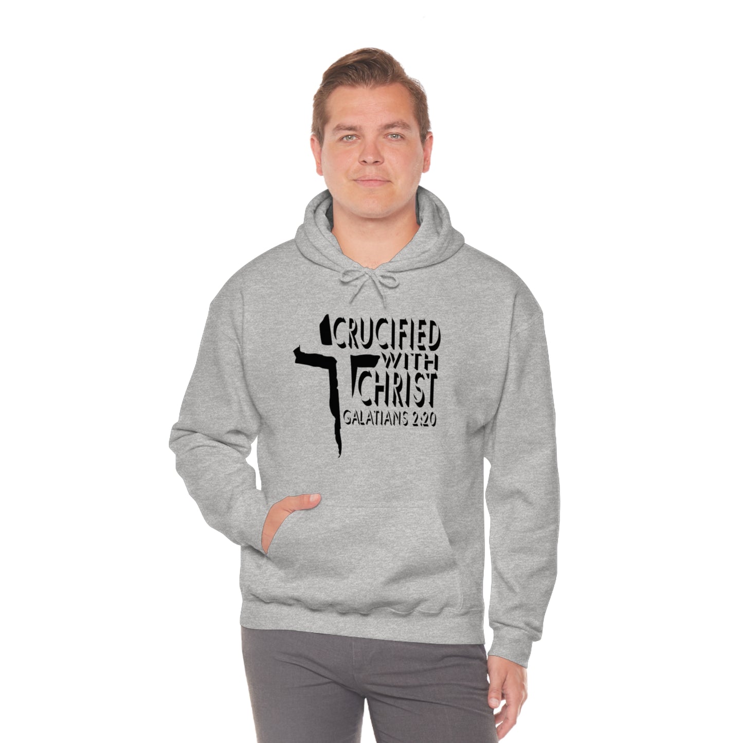 Crucified With Christ Design (Black)- Unisex Hoodie