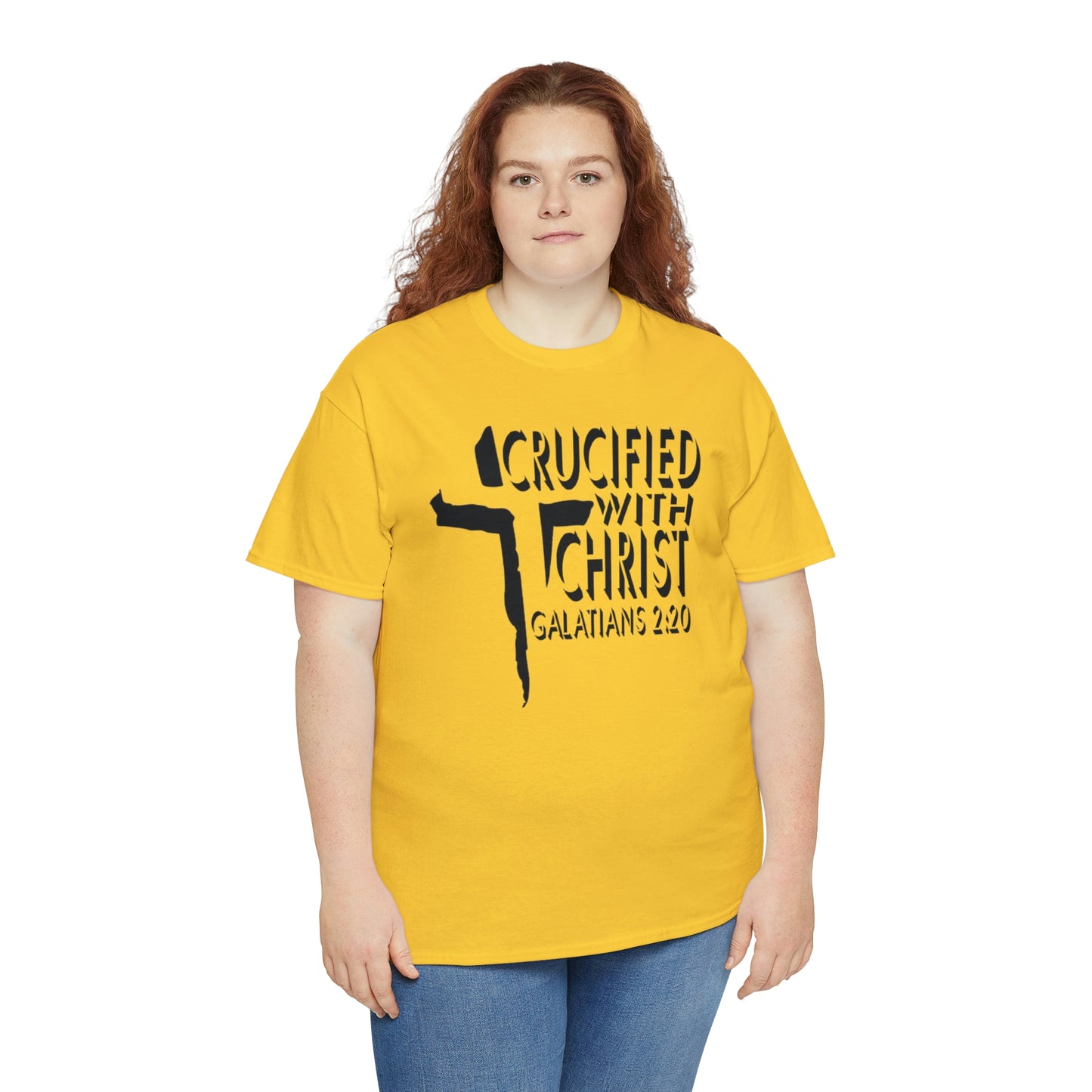 Crucified With Christ Design (Black)- Unisex T-Shirt