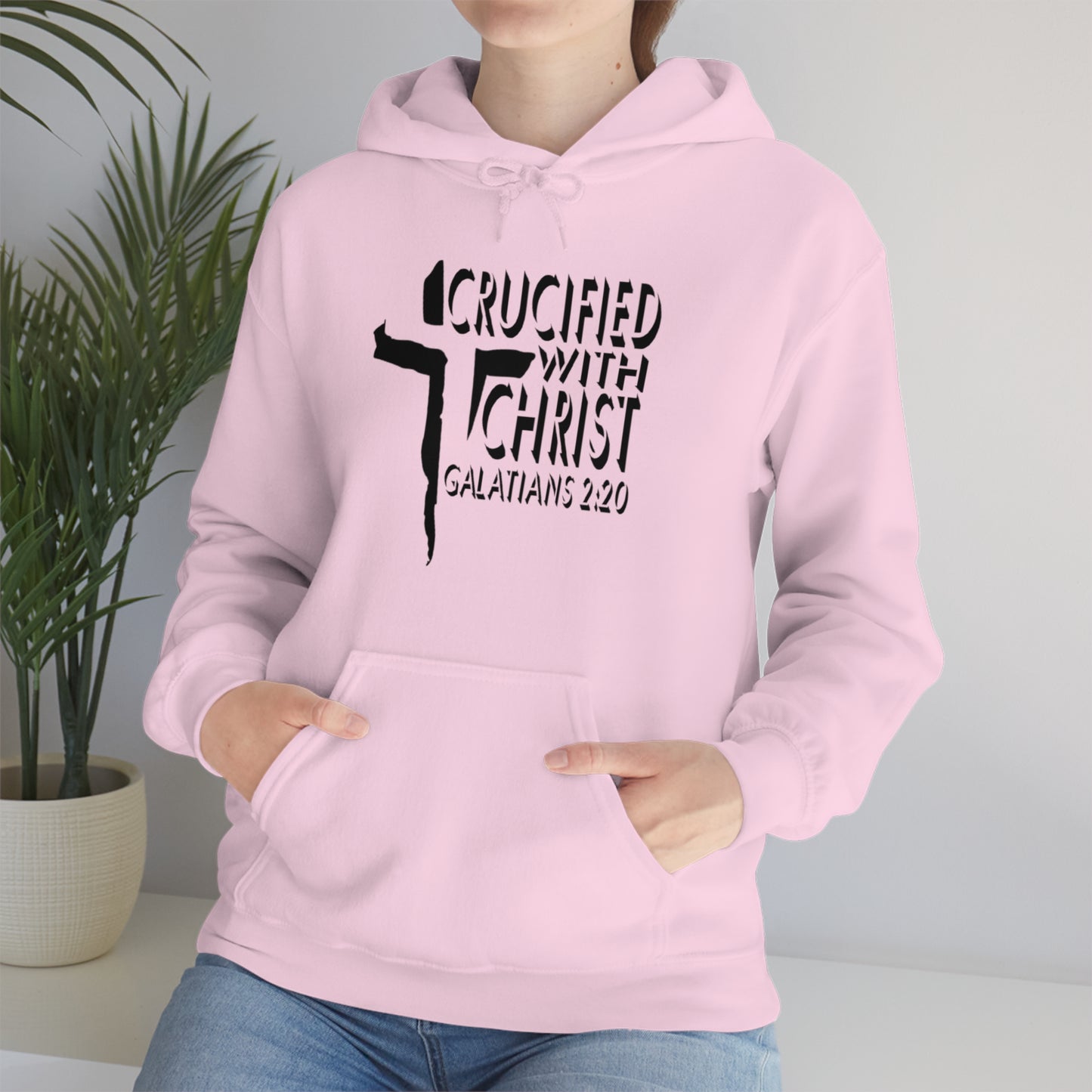 Crucified With Christ Design (Black)- Unisex Hoodie