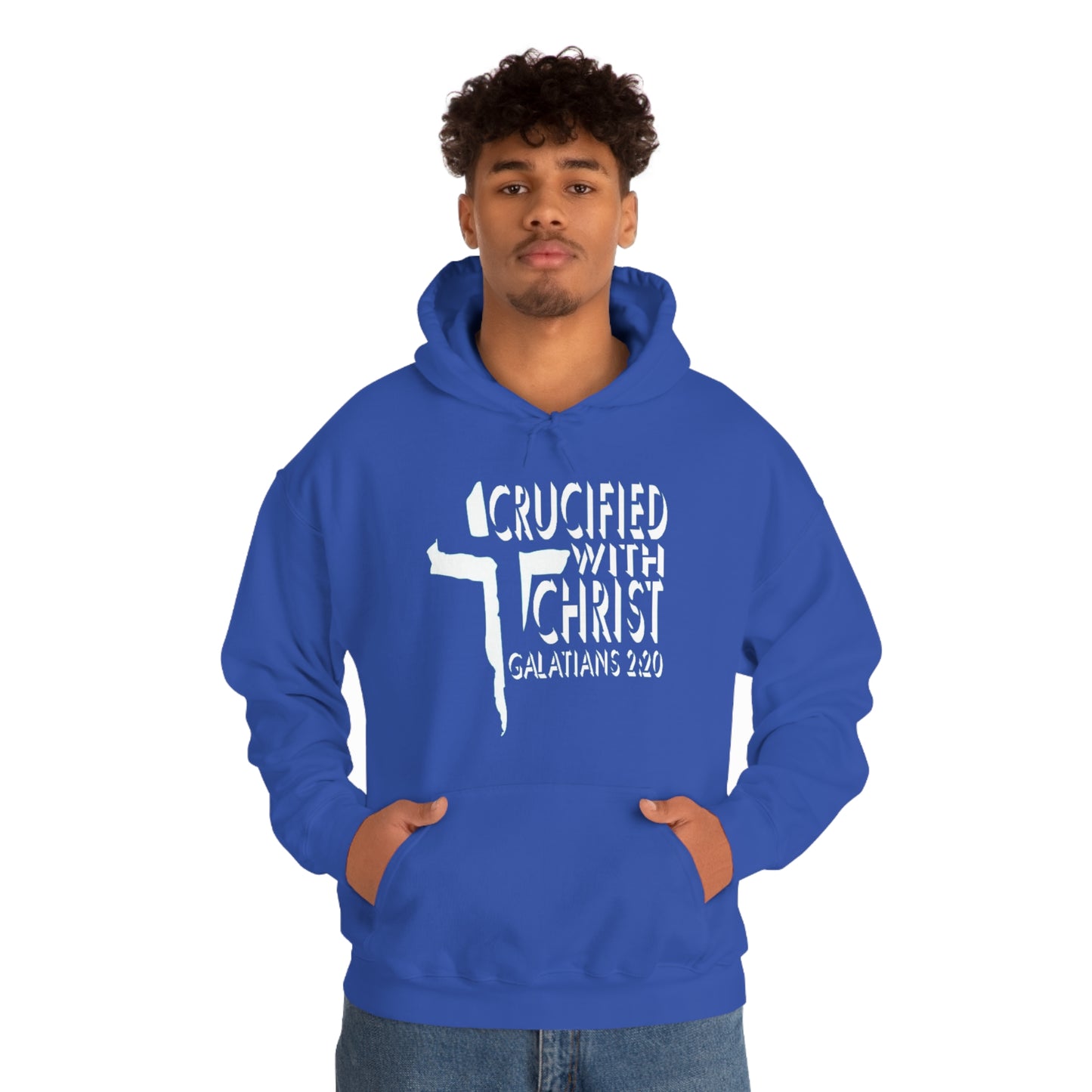 Crucified With Christ Design (White)- Unisex Hoodie