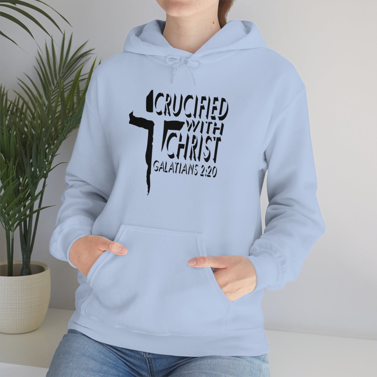 Crucified With Christ Design (Black)- Unisex Hoodie